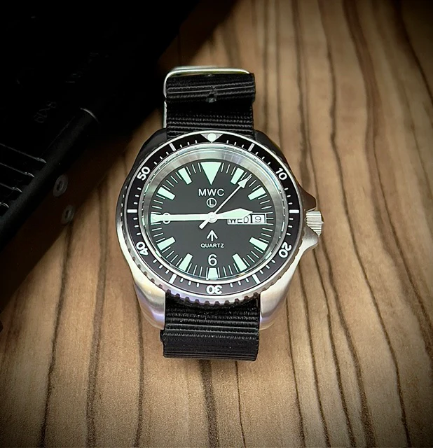 MWC 1999-2001 Pattern Quartz Day/Date Military Divers Watch with Stainless Steel Case and Sapphire Crystal - Image 24
