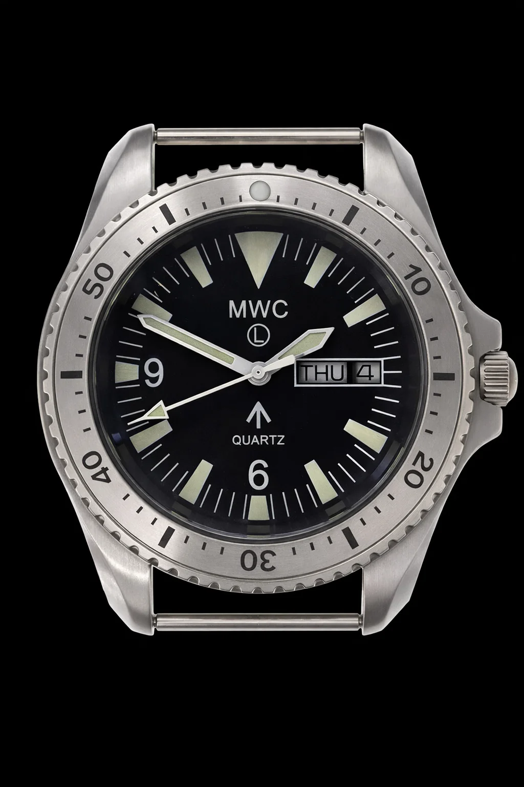 MWC Ltd Edition 1999-2001 Pattern Quartz Day/Date Military Divers Watch with Stainless Steel Case and Sapphire Crystal - Image 3