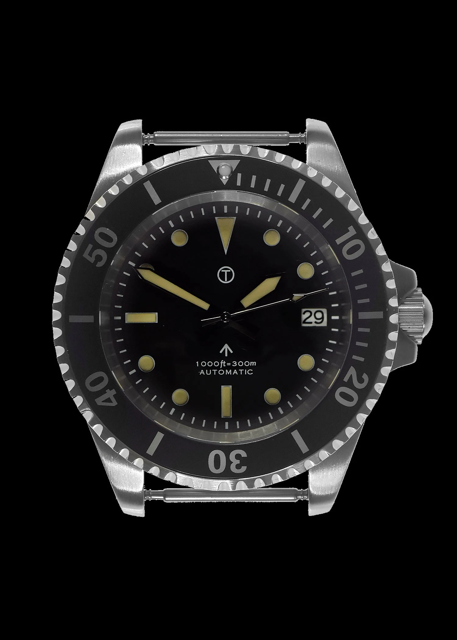 MWC 21 Jewel 1980s Pattern 300m Automatic Military Divers Watch with Sapphire Crystal and a Black and a Grey NATO Strap - Image 3