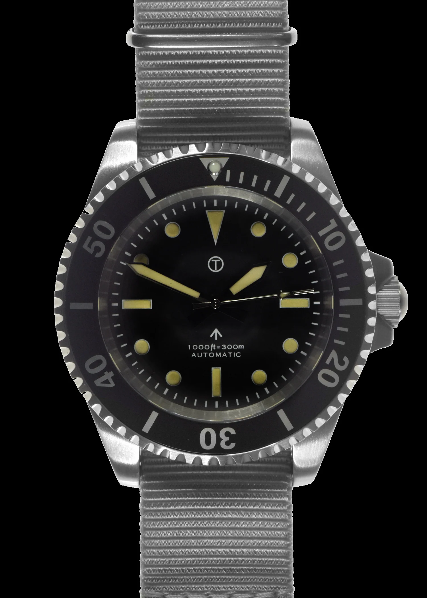 MWC 24 Jewel 1982 Pattern 300m Automatic Military Divers Watch with Sapphire Crystal on a NATO Webbing Strap (Non Date Version) - Image 2