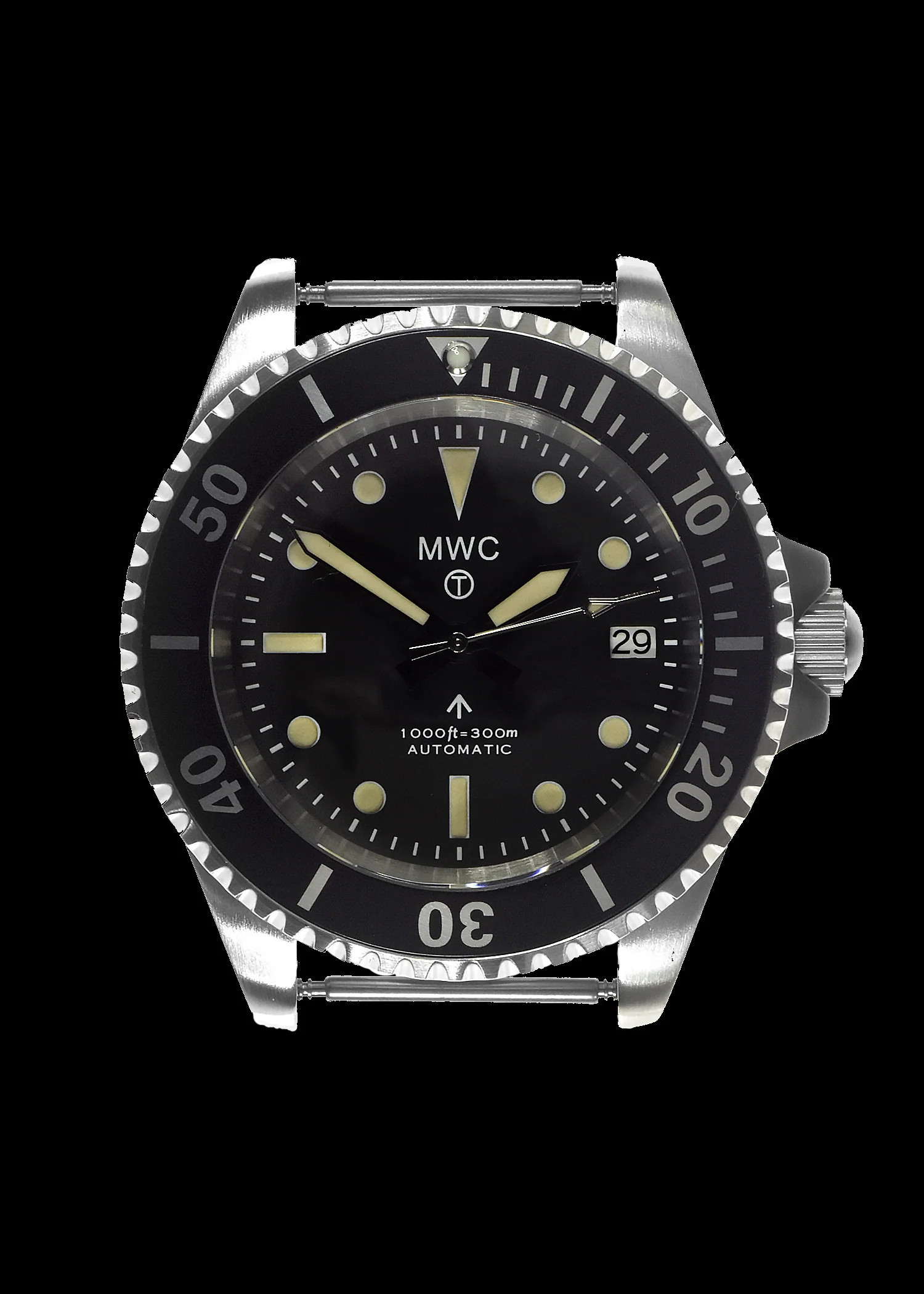 MWC 24 Jewel 1982 Pattern 300m Automatic Military Divers Watch with Sapphire Crystal on a NATO Webbing Strap (Date Version) - Image 4