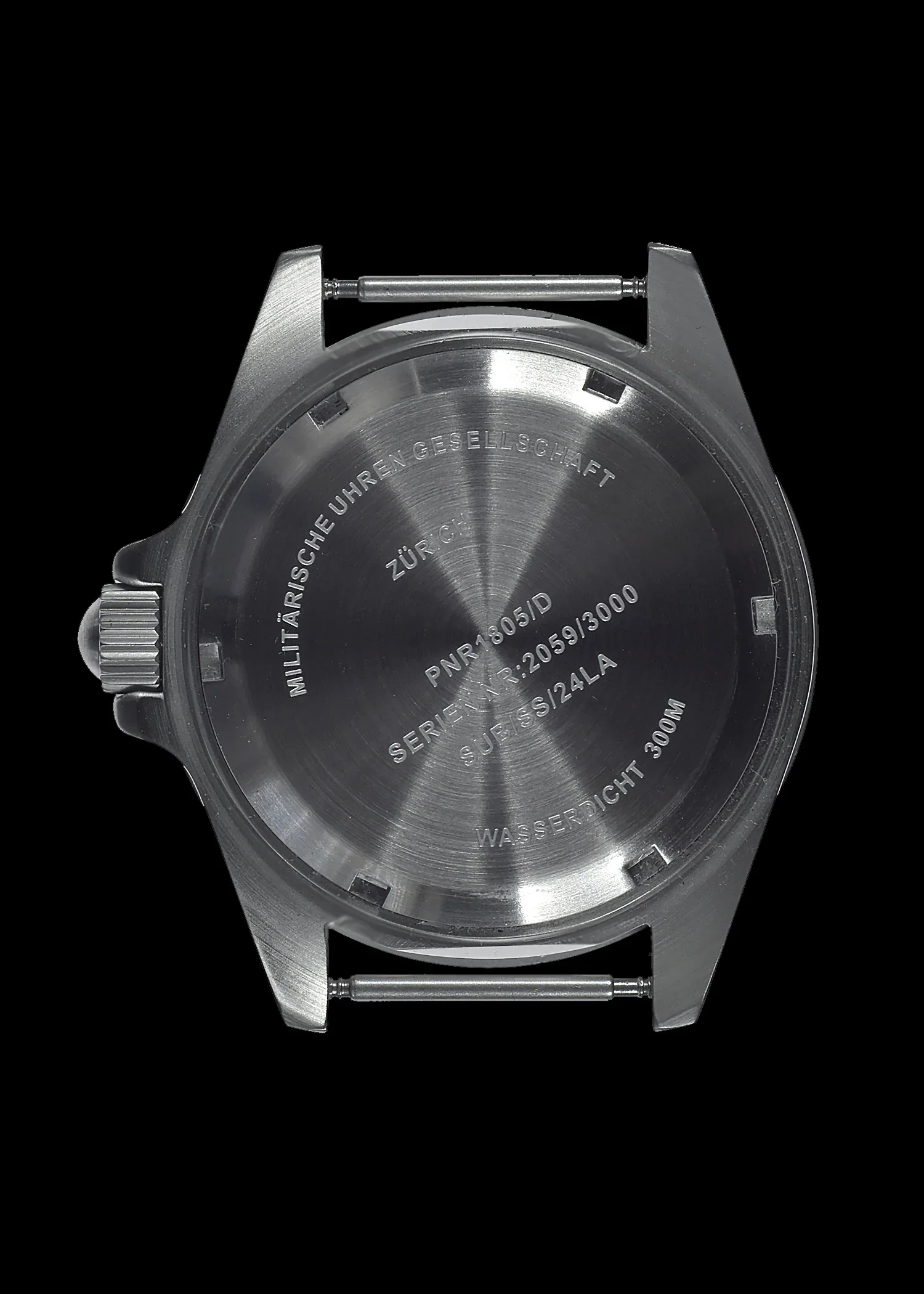 MWC 21 Jewel 300m Automatic Military Divers Watch with Sapphire Crystal and Ceramic Bezel on a NATO Webbing Strap - Image 6