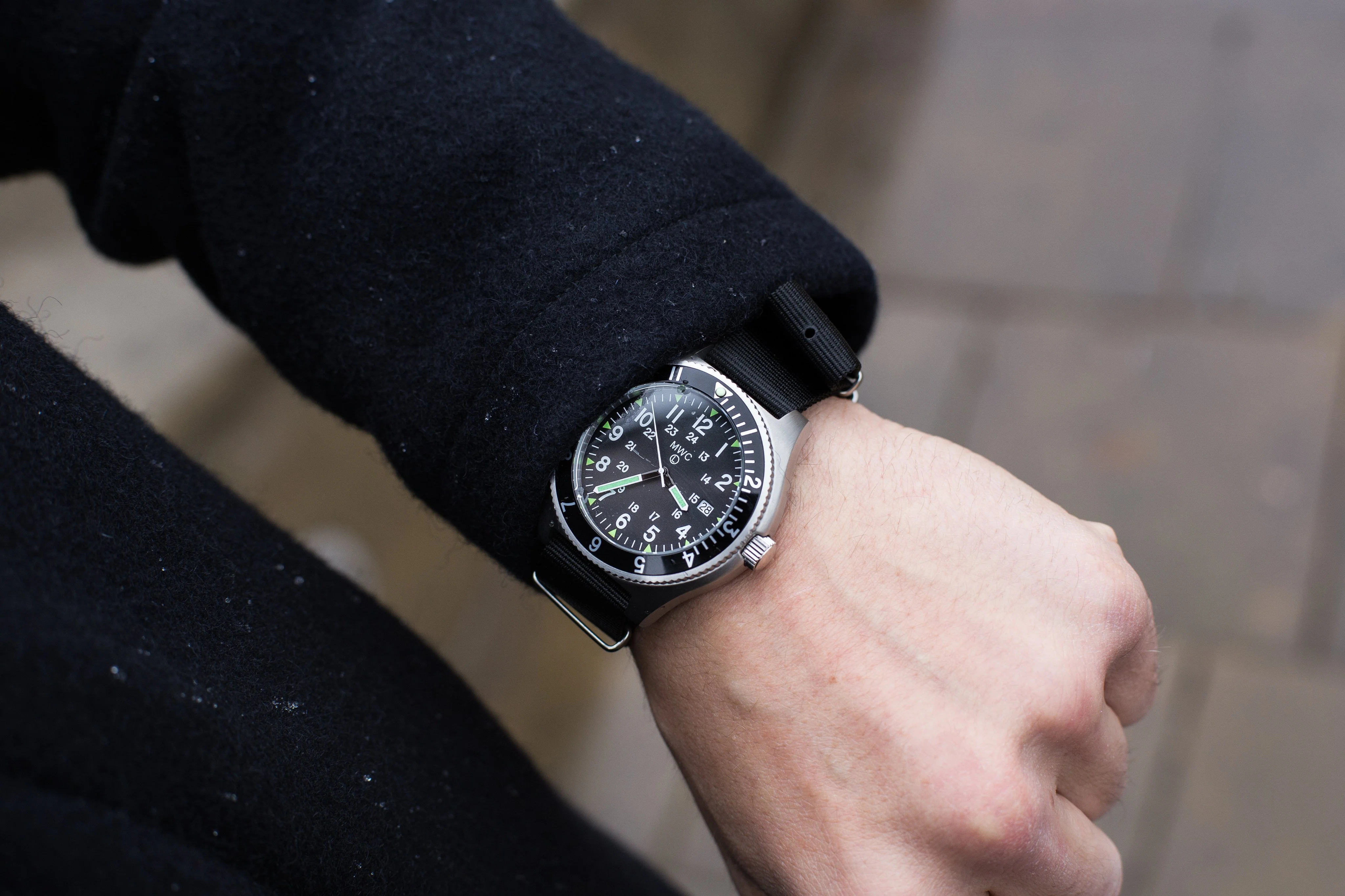 MWC 300m Water Resistant Stainless Steel Navigator Watch with Luminova (Automatic) - Image 10