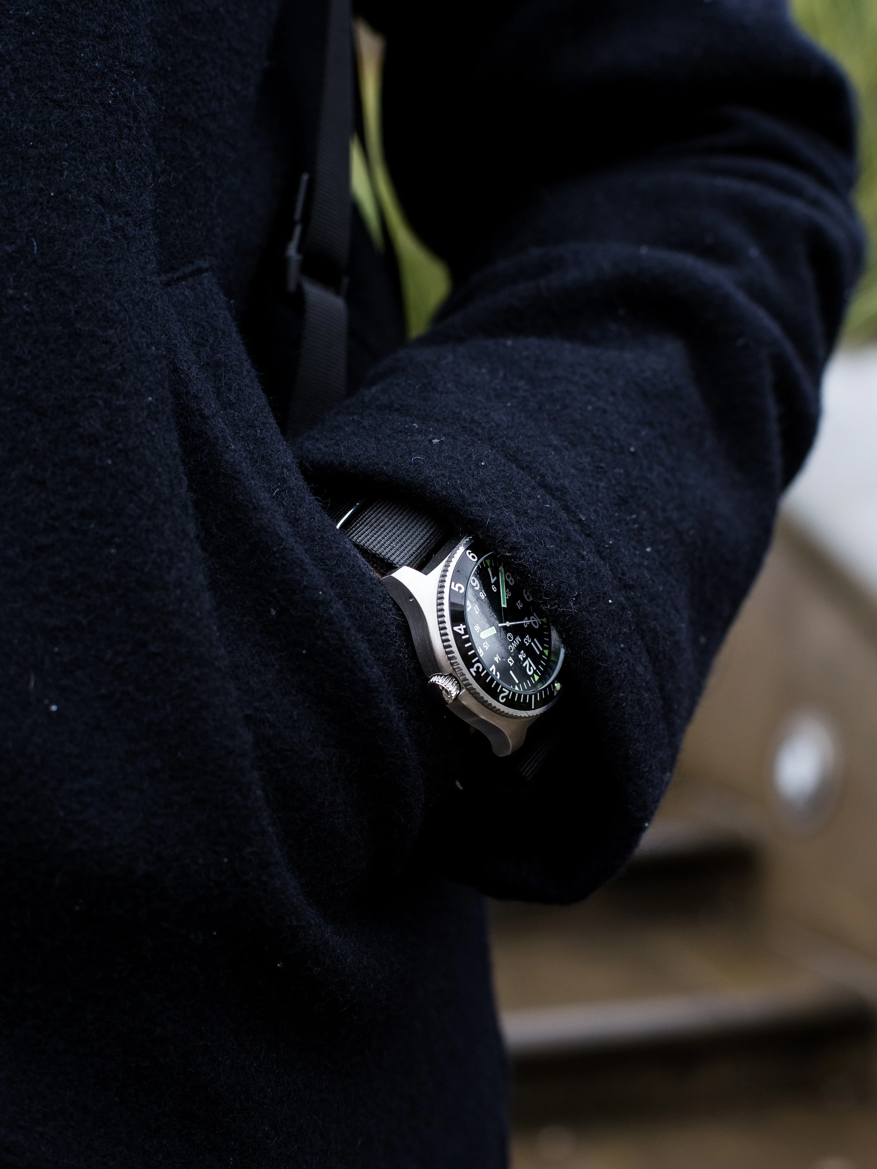 MWC 300m Water Resistant Stainless Steel Navigator Watch with Luminova (Automatic) - Image 11