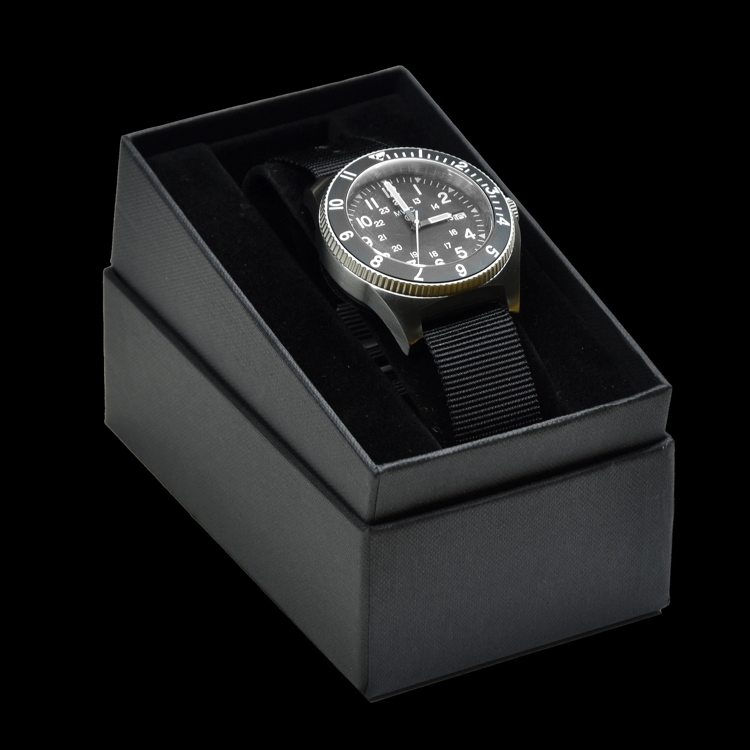 MWC 300m Water Resistant Stainless Steel Navigator Watch with Luminova (Automatic) - Image 5