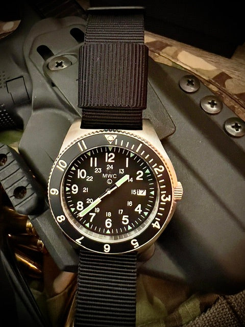 MWC 300m Water Resistant Stainless Steel Navigator Watch with Luminova (Automatic) - Image 7