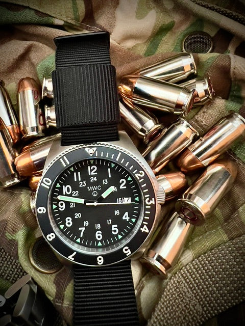 MWC 300m Water Resistant Stainless Steel Navigator Watch with Luminova (Automatic) - Image 8
