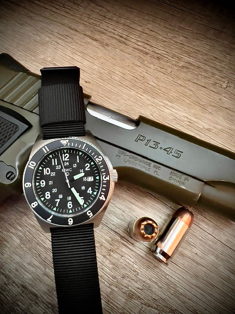 MWC 300m Water Resistant Stainless Steel Navigator Watch with Luminova (Automatic) - Image 9