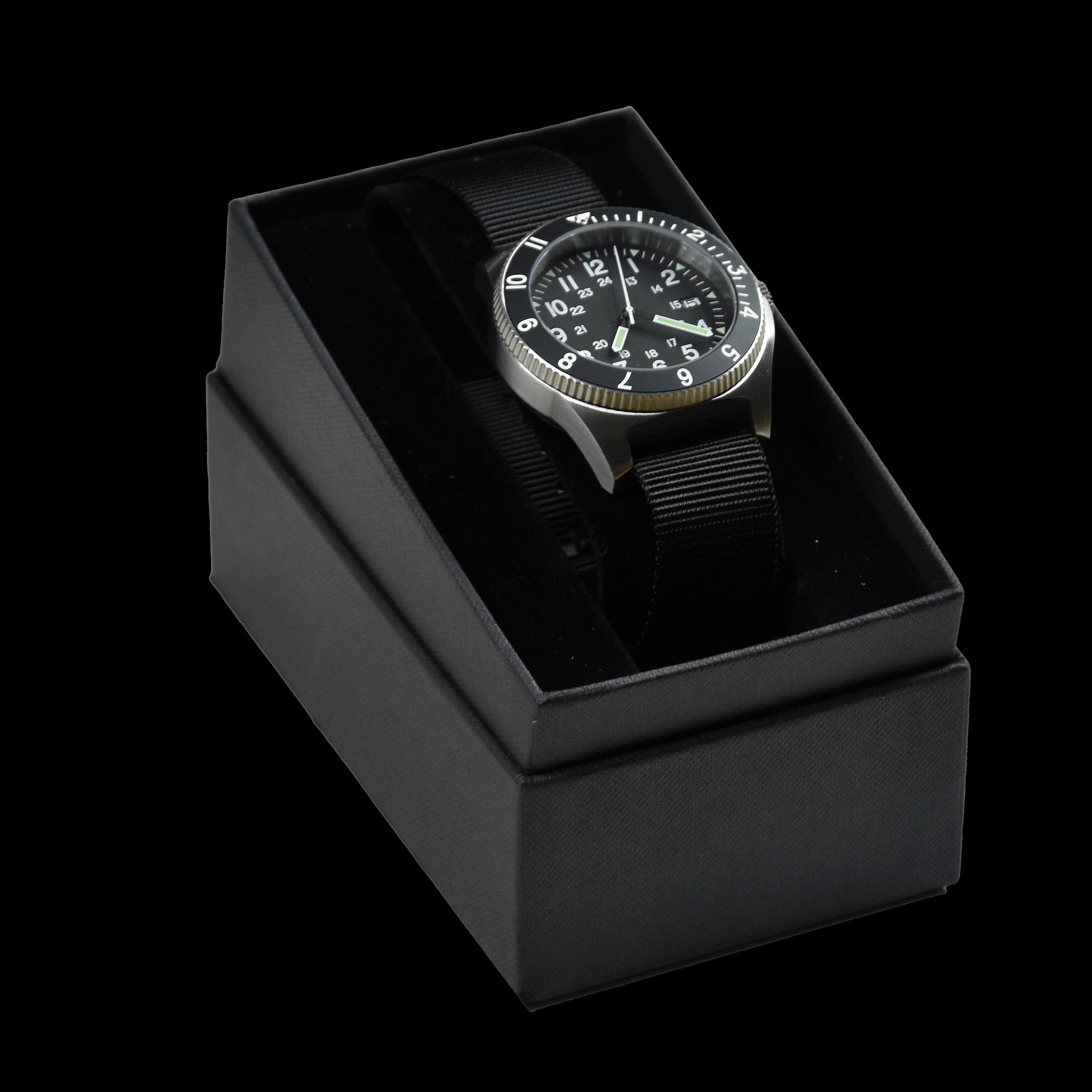 MWC 300m Water Resistant Stainless Steel Navigator Watch with Luminova (Automatic) - Image 5