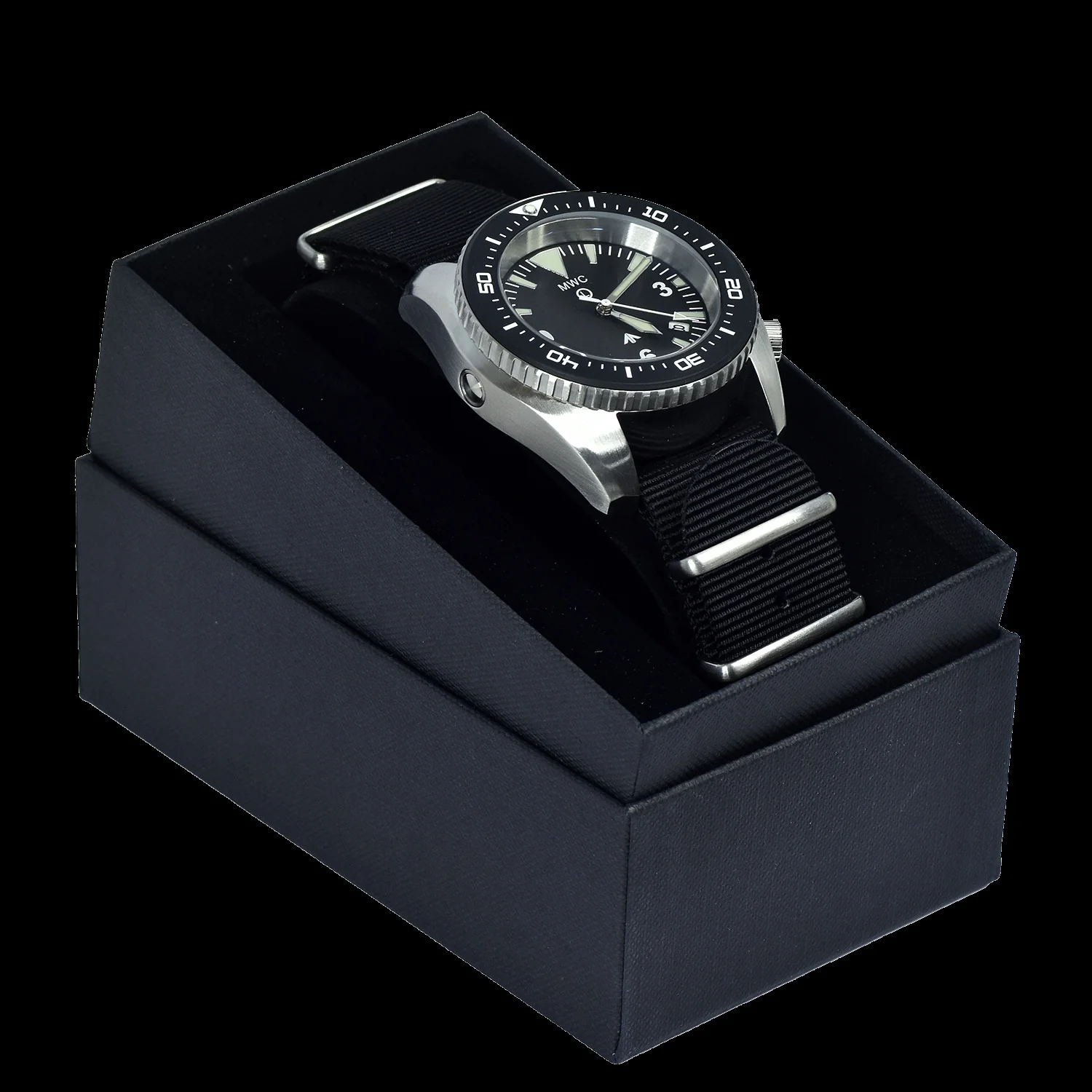 MWC 500m (1650ft) Water Resistant Stainless Steel Automatic Divers Watch With Sapphire Crystal, Ceramic Bezel and Helium Valve - Ex Photographic Sample Watch Reduced to Clear - Image 6