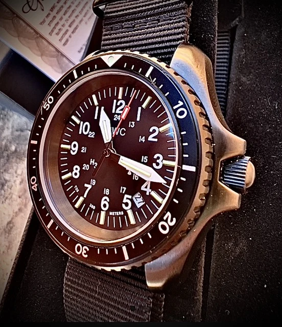 MWC Automatic Black PVD Military Divers Watch - Tritium / GTLS Illumination, Ceramic Bezel and Sapphire Crystal - Image 12