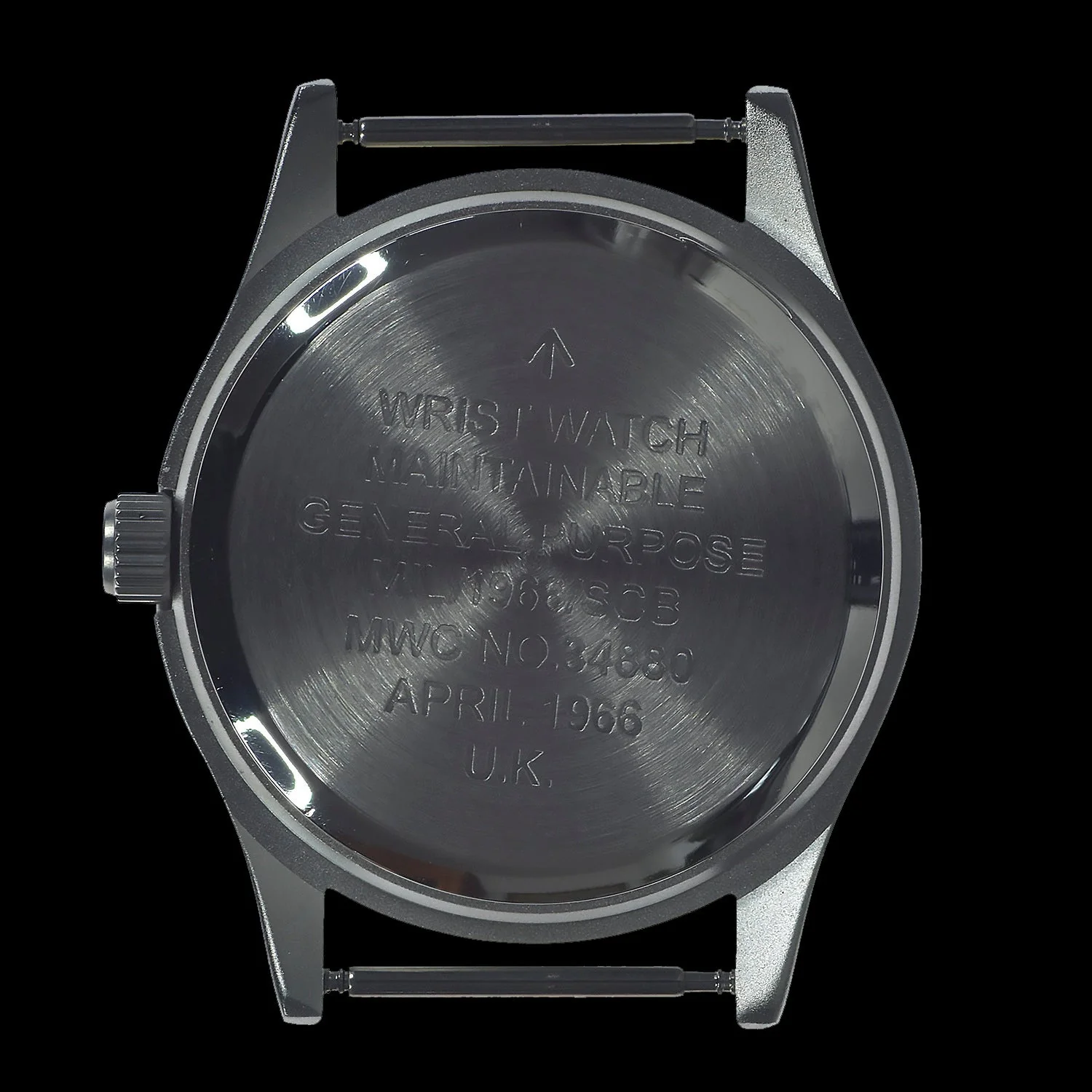MWC Classic 1960s/70s European Pattern Military Watch on a Olive Green Military Webbing Strap - Image 4