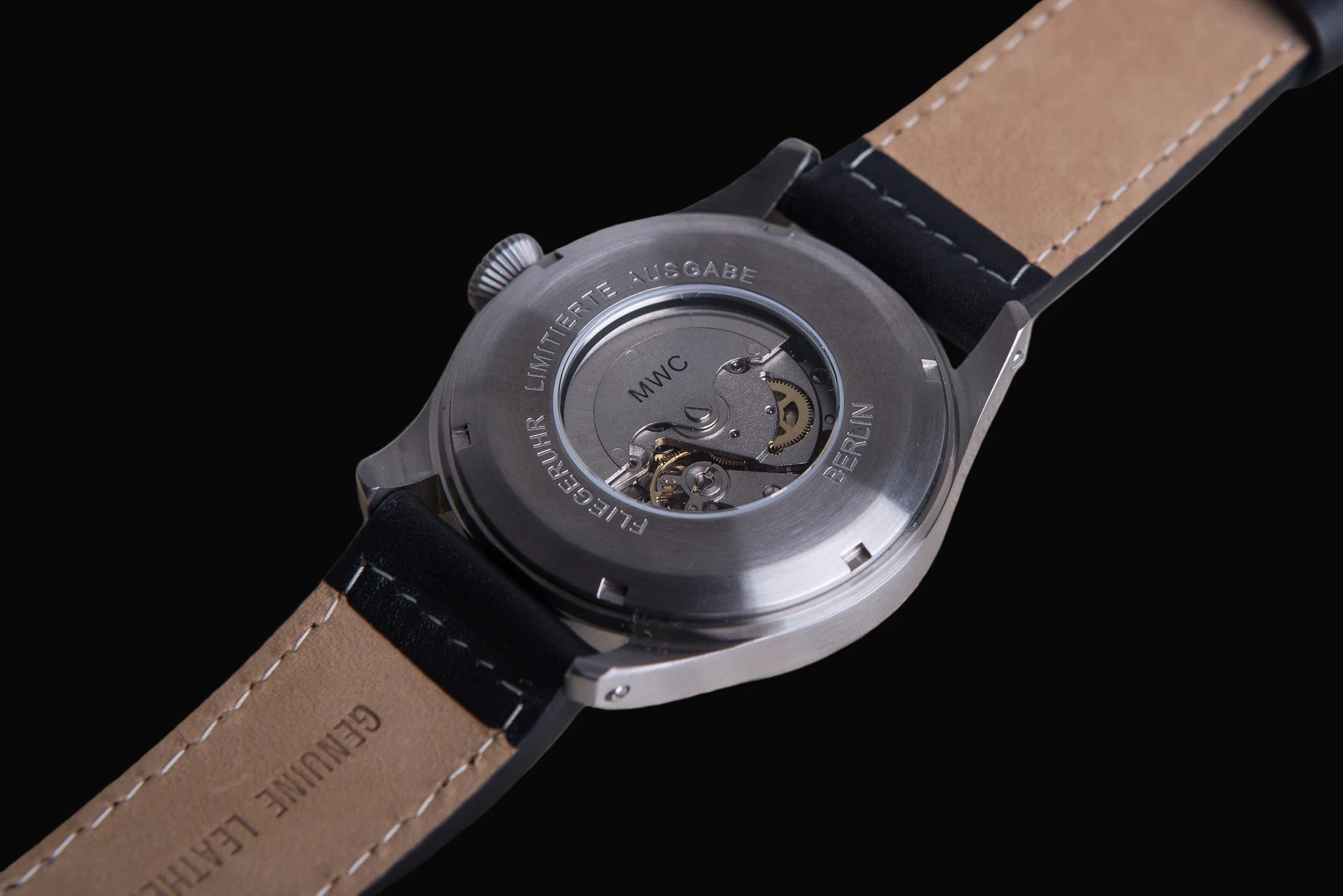 MWC Classic 46mm Limited Edition XL Luftwaffe Pattern Military Aviators Watch (Retro Dial Version) with Sapphire Crystal - Image 5