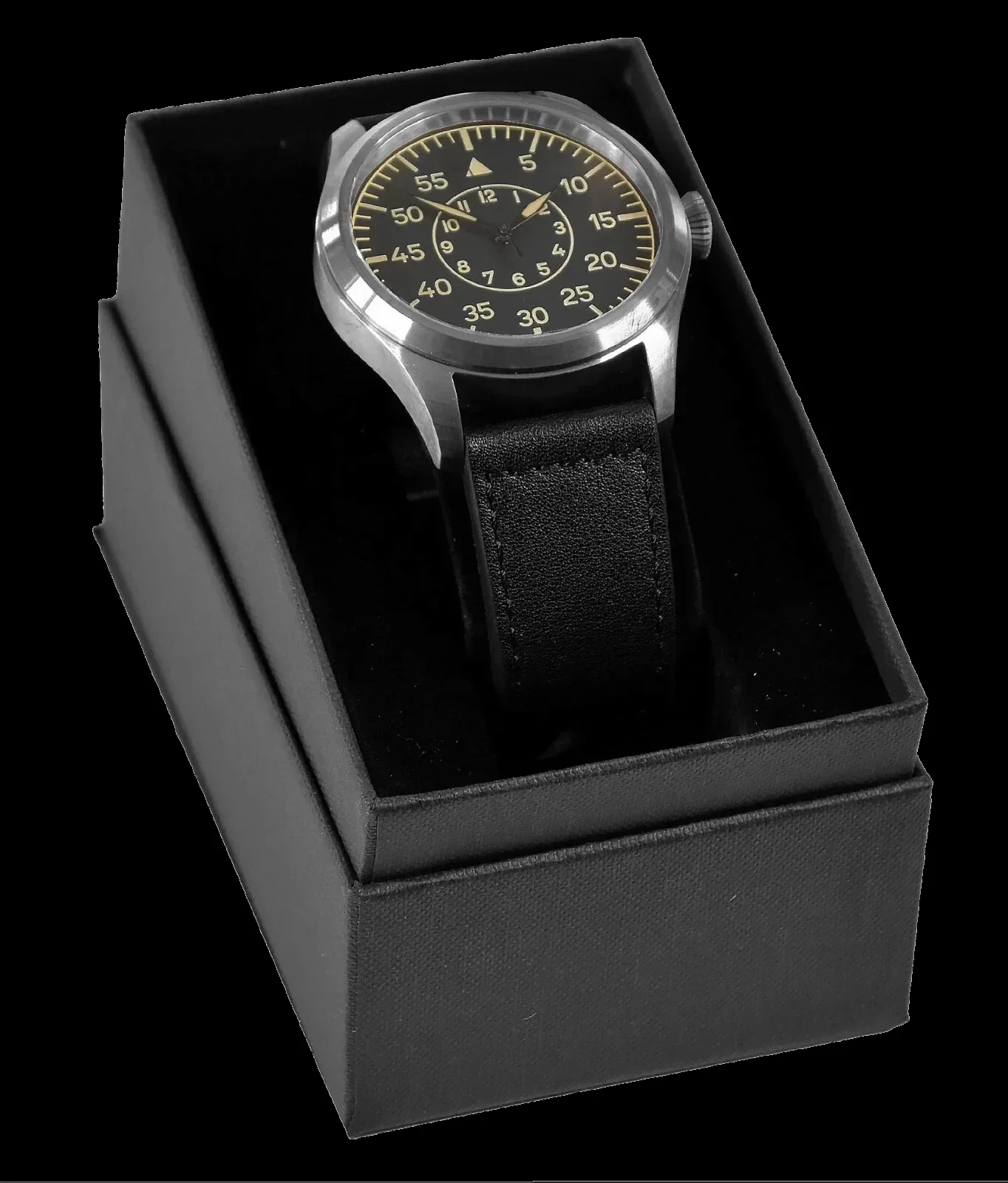 MWC Classic 46mm Limited Edition XL Luftwaffe Pattern Military Aviators Watch (Retro Dial Version) with Sapphire Crystal - Image 6