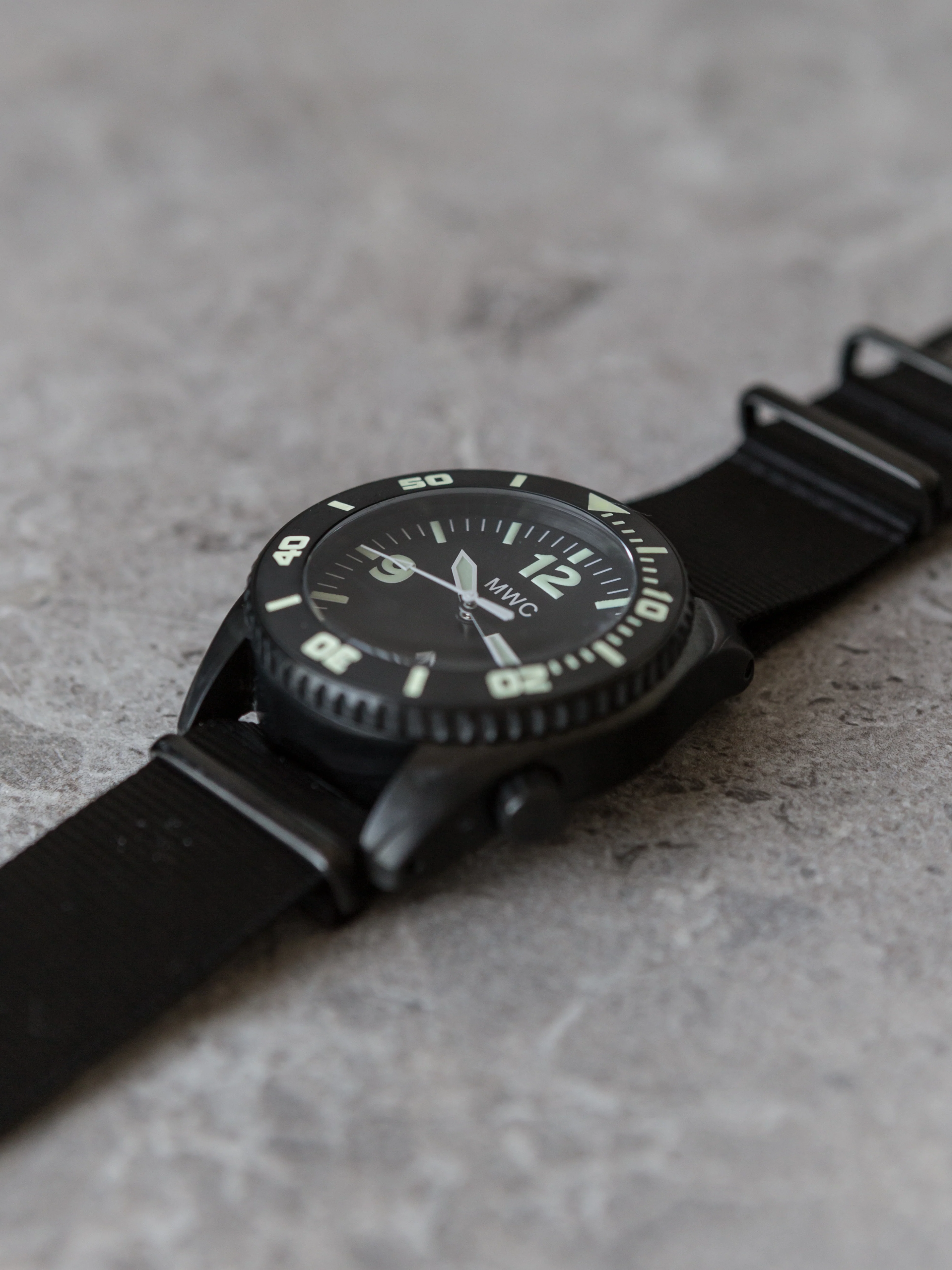 MWC "Depthmaster" 100atm / 3,280ft / 1000m Water Resistant Military Divers Watch in PVD Stainless Steel Case with Helium Valve (Quartz) - Image 7