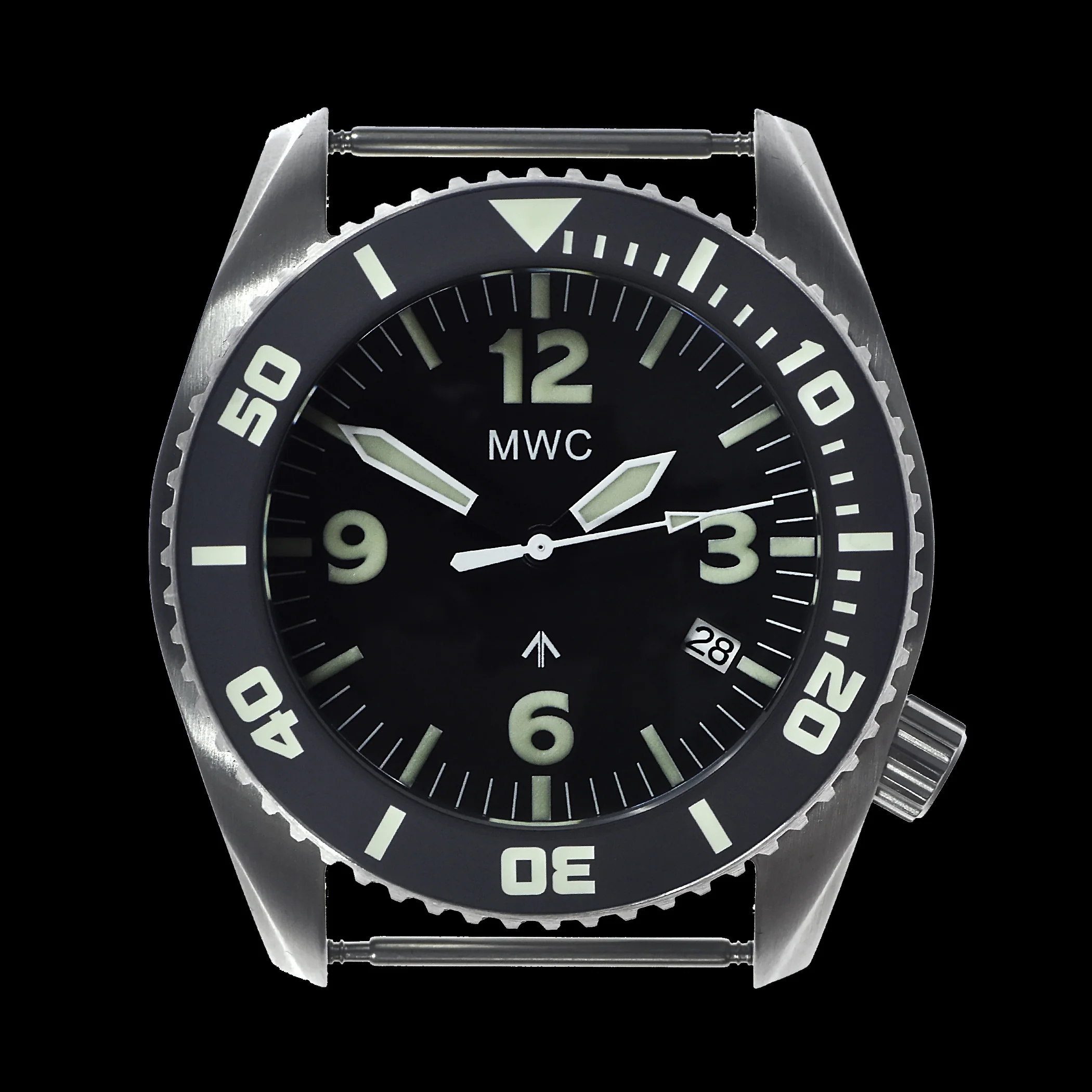 MWC "Depthmaster" 100atm / 3,280ft / 1000m Water Resistant Military Divers Watch in Stainless Steel Case with Helium Valve (Quartz) - Image 3