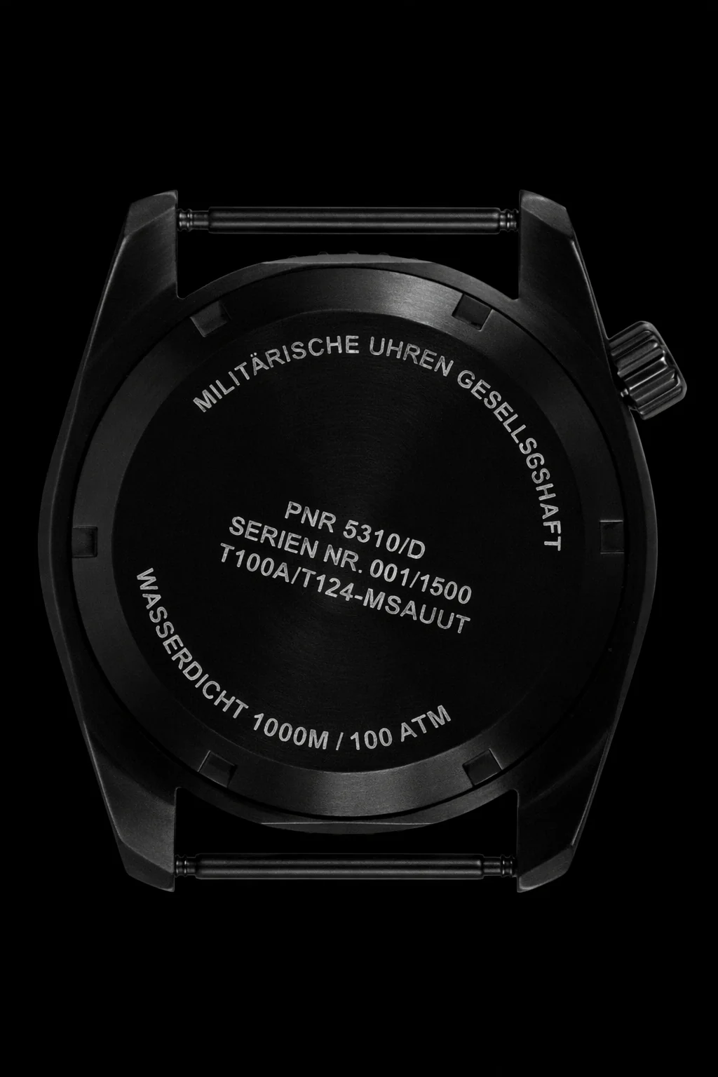 MWC "Depthmaster" 100atm / 3,280ft / 1000m Water Resistant Military Divers Watch in a PVD Titanium Case with Luminova and a Helium Valve (Automatic) - Image 5
