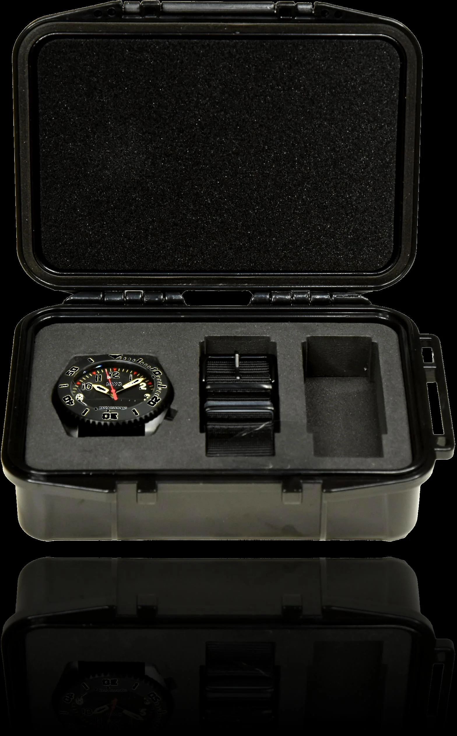 MWC "Depthmaster" 100atm / 3,280ft / 1000m Water Resistant Military Divers Watch in a PVD Titanium Case with Luminova and a Helium Valve (Automatic) - Image 6