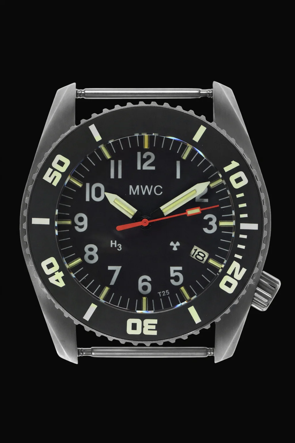 MWC "Depthmaster" 100atm / 3,280ft / 1000m Water Resistant Military Divers Watch in a Titanium Case with GTLS and Helium Valve (Automatic) - Image 3