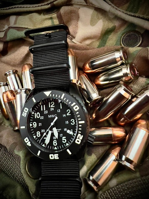 MWC "Depthmaster" 100atm / 3,280ft / 1000m Water Resistant Military Divers Watch in PVD Stainless Steel Case with Helium Valve (Automatic) - Image 14