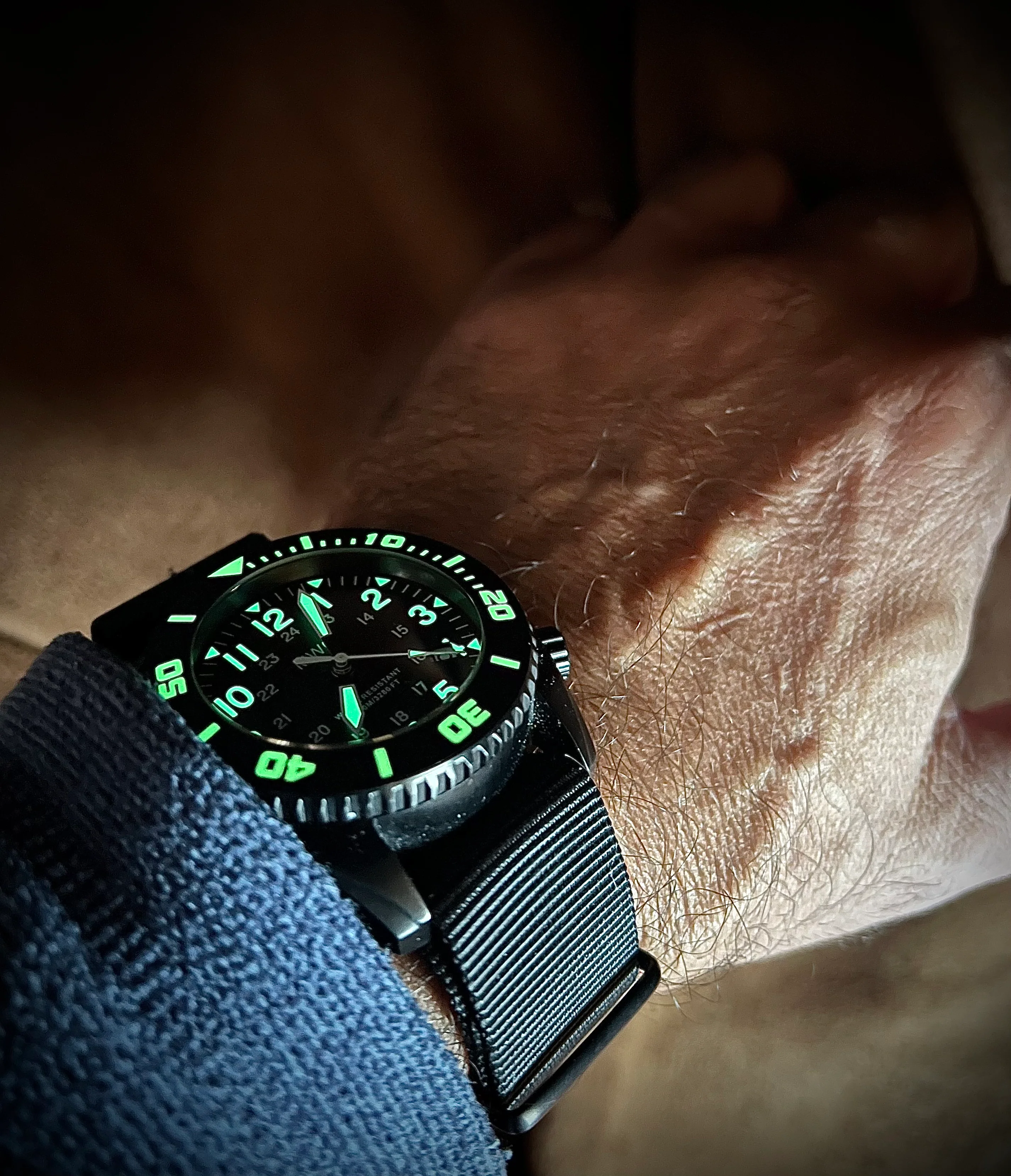 MWC "Depthmaster" 100atm / 3,280ft / 1000m Water Resistant Military Divers Watch in PVD Stainless Steel Case with Helium Valve (Automatic) - Image 18