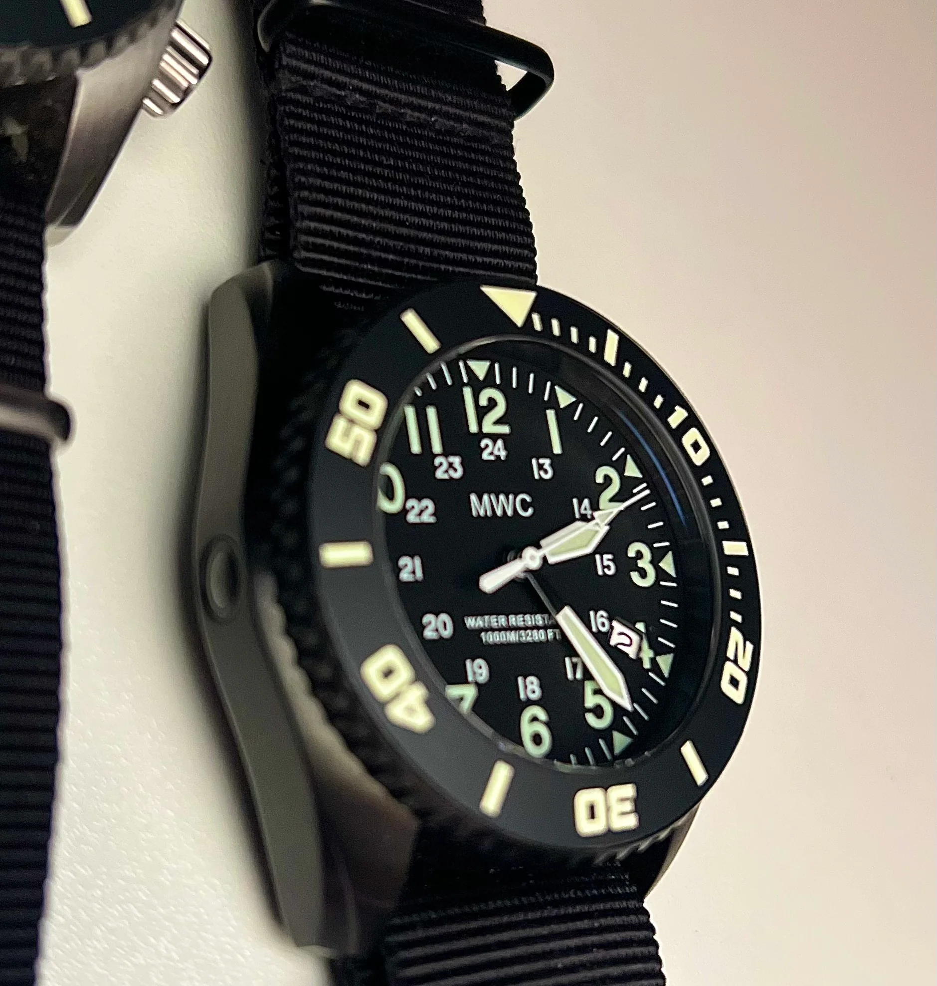 MWC "Depthmaster" 100atm / 3,280ft / 1000m Water Resistant Military Divers Watch in PVD Stainless Steel Case with Helium Valve (Automatic) - Image 20