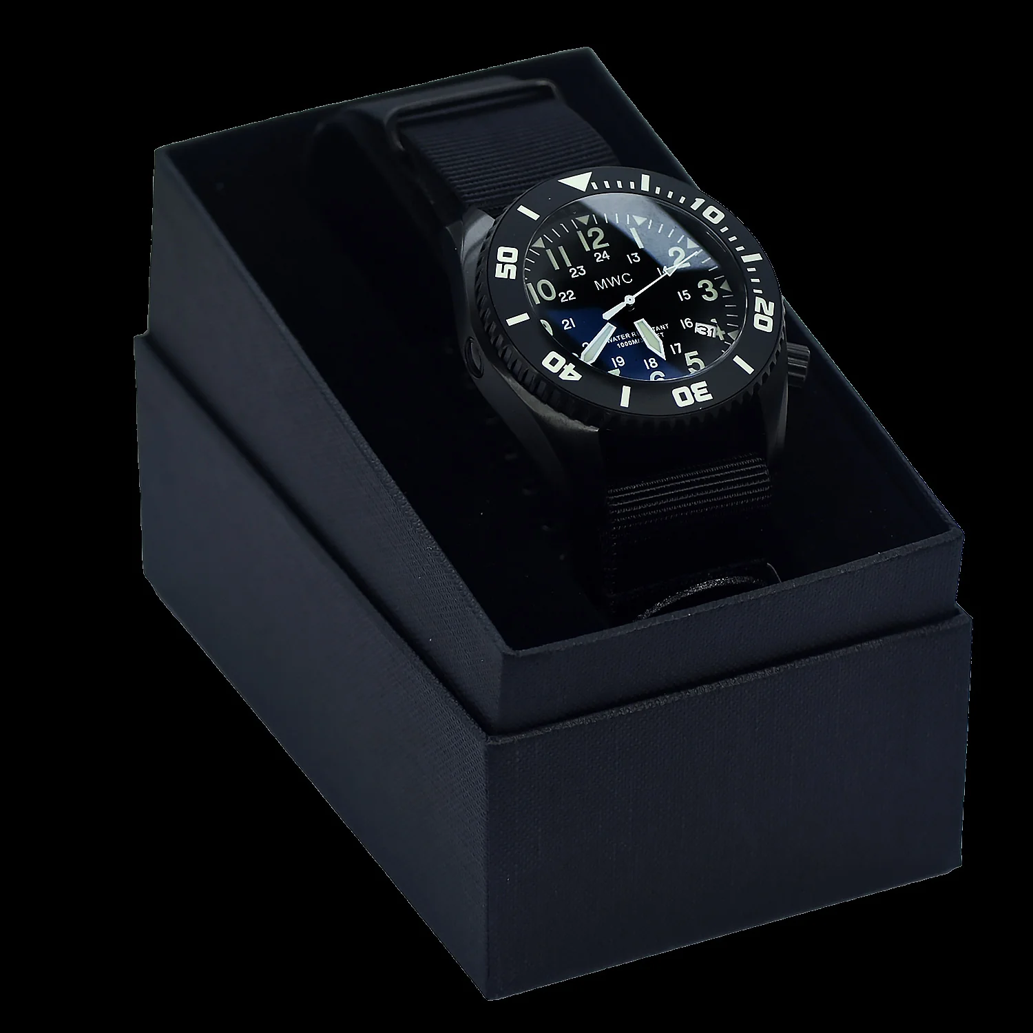 MWC "Depthmaster" Military Divers Watch – 100ATM / 3,280ft / 1000m Water Resistant, PVD Stainless Steel Case with Helium Valve (Quartz) - Image 7