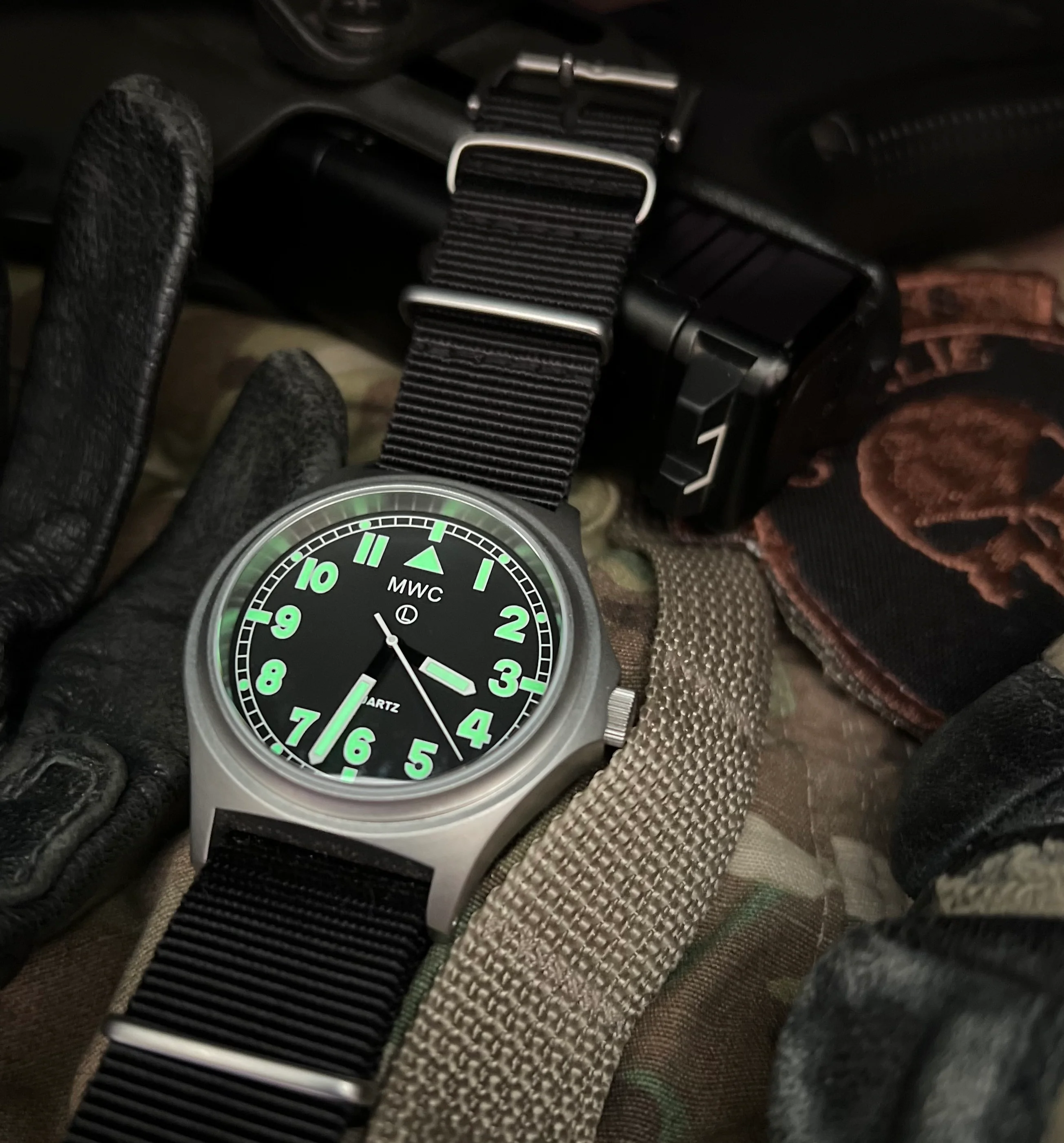 MWC G10 100m / 330ft Water resistant Stainless Steel Military Watch with Sapphire Crystal - NATO Stock Number: NSN 6645-99-472-3228 - Image 12