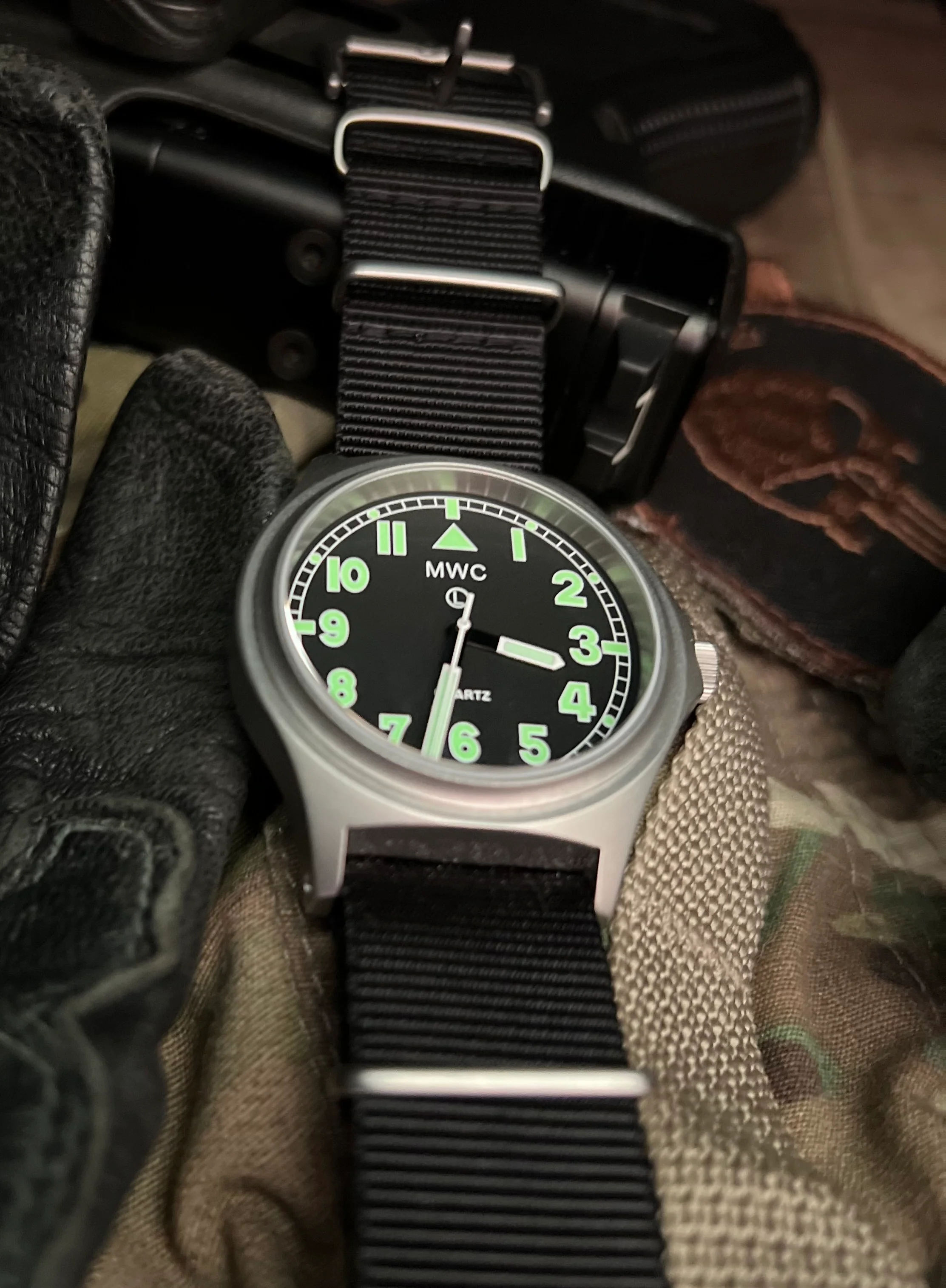 MWC G10 100m / 330ft Water resistant Stainless Steel Military Watch with Sapphire Crystal - NATO Stock Number: NSN 6645-99-472-3228 - Image 13