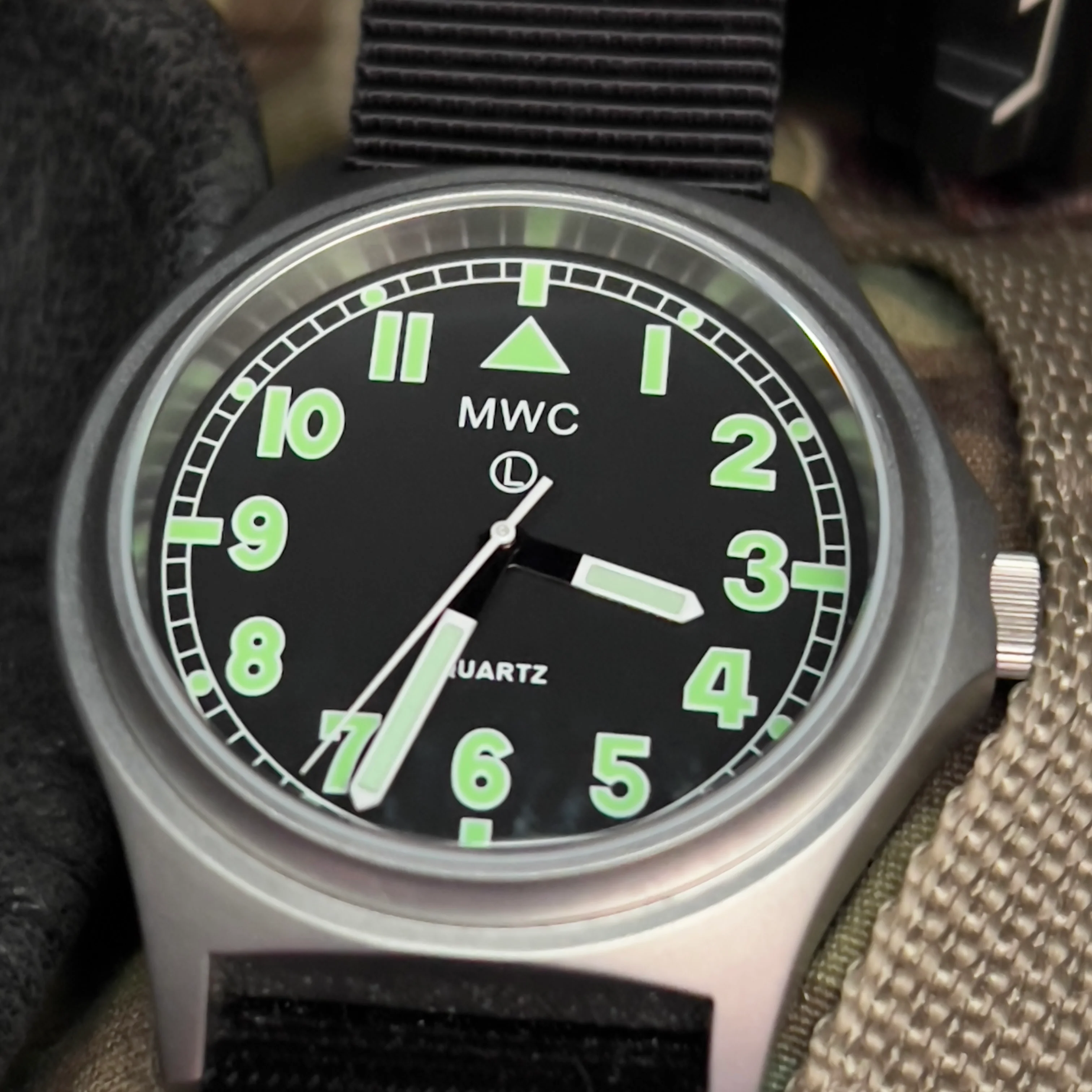 MWC G10 100m / 330ft Water resistant Stainless Steel Military Watch with Sapphire Crystal - NATO Stock Number: NSN 6645-99-472-3228 - Image 15