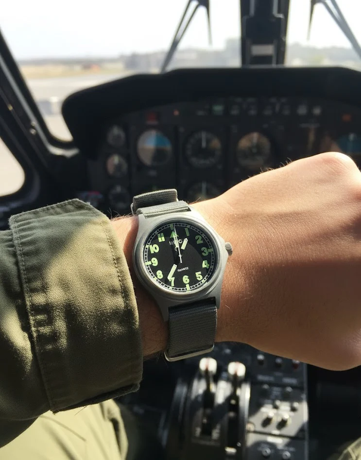 MWC G10 100m / 330ft Water resistant Stainless Steel Military Watch with Sapphire Crystal - NATO Stock Number: NSN 6645-99-472-3228 - Image 8