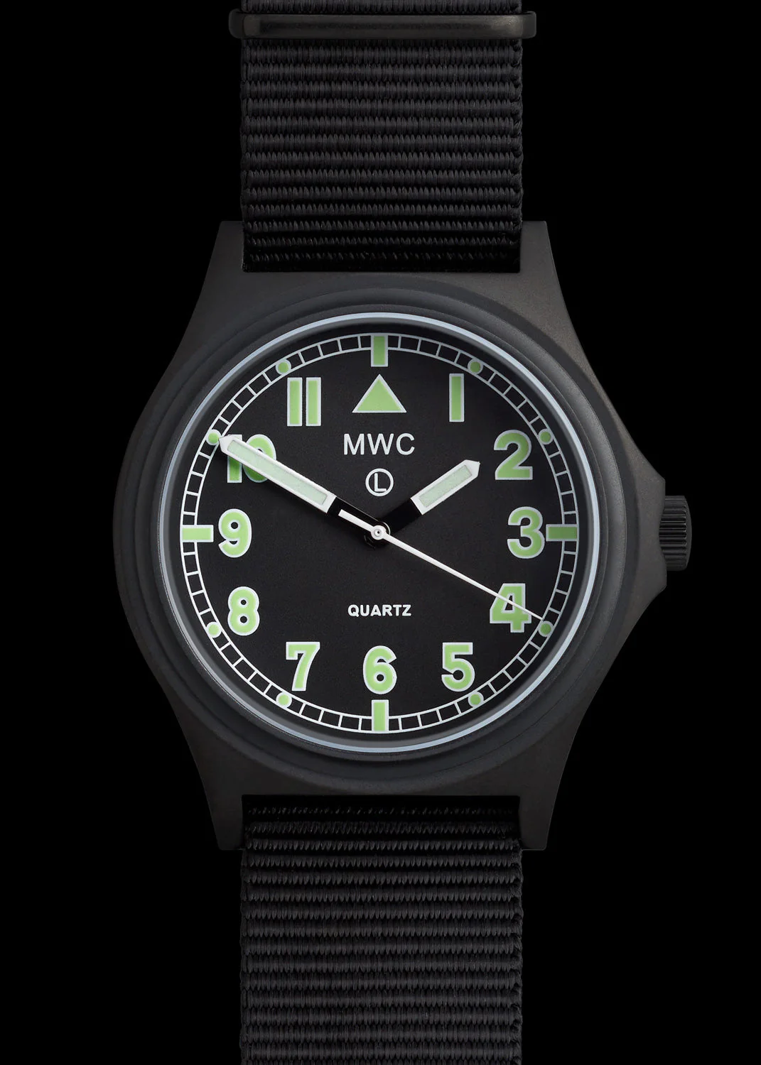 MWC G10 100m / 330ft Water resistant Search and Rescue (SAR) Black PVD Steel Military Watch with Sapphire Crystal - NATO Stock Number: NSN 6645-99-493-1283 - Image 2