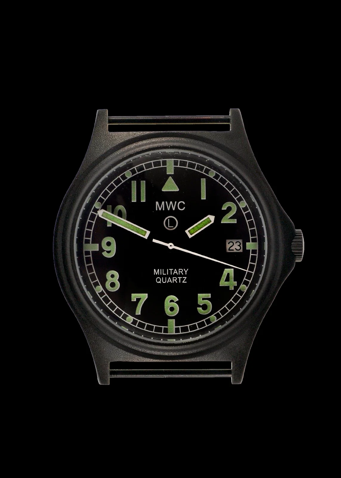 MWC G10 100m PVD Stealth Military Watch with Fixed Strap Bars, 10 Year Battery Life, Screw Crown & Caseback - Image 3