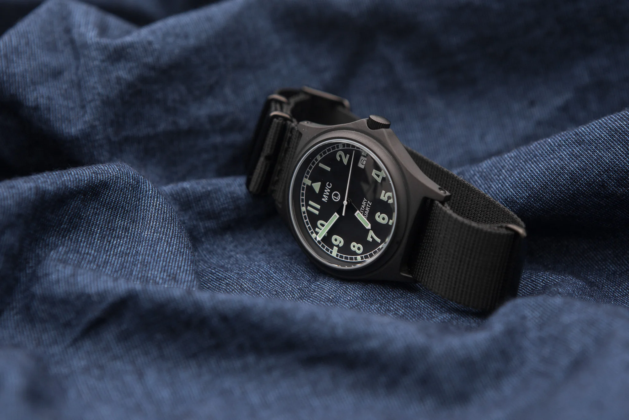 MWC G10 50m Water Resistant PVD Stealth with Battery Hatch, Solid Strap Bars and 60 Month Battery Life - Image 8
