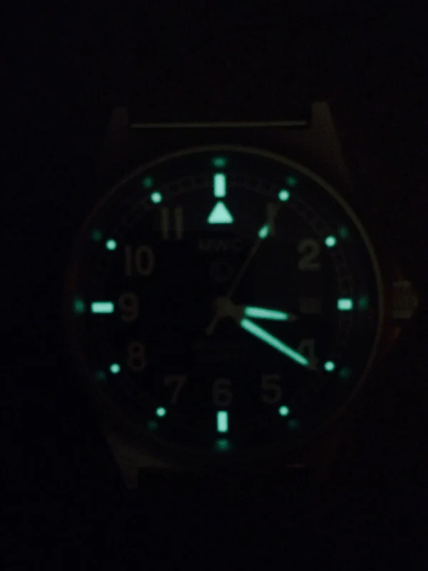 MWC G10 LM Stainless Steel Military Watch on Black NATO Strap with Date Window - Image 3