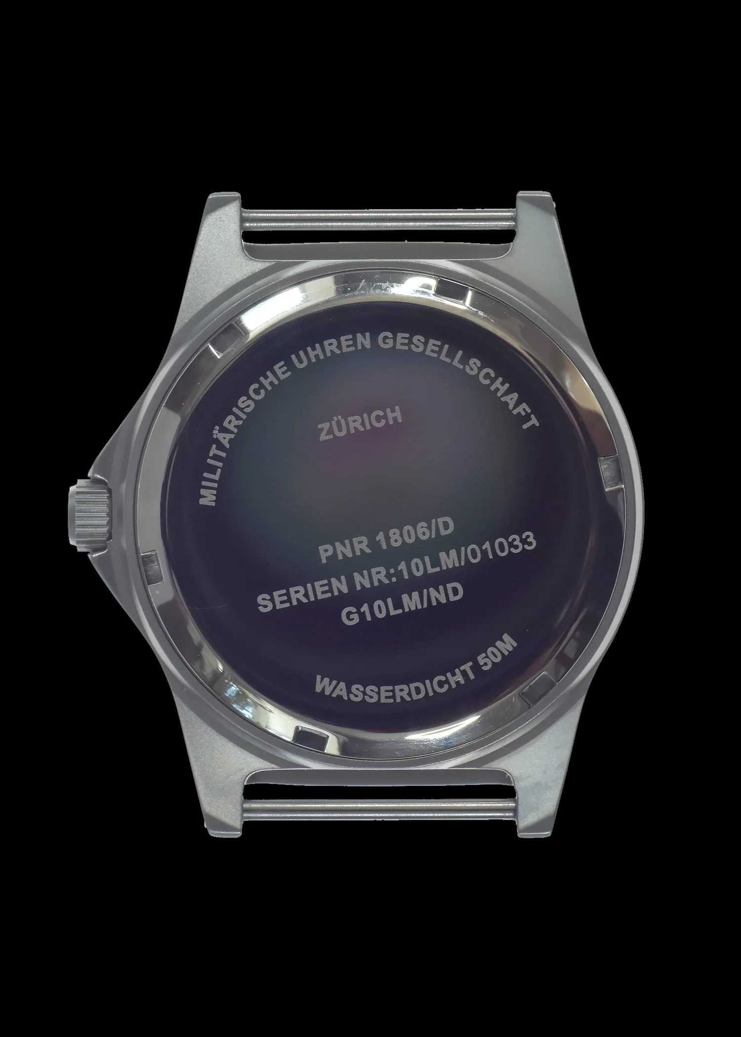 MWC G10 LM Stainless Steel Military Watch (Grey Strap) With Date Window - Image 5