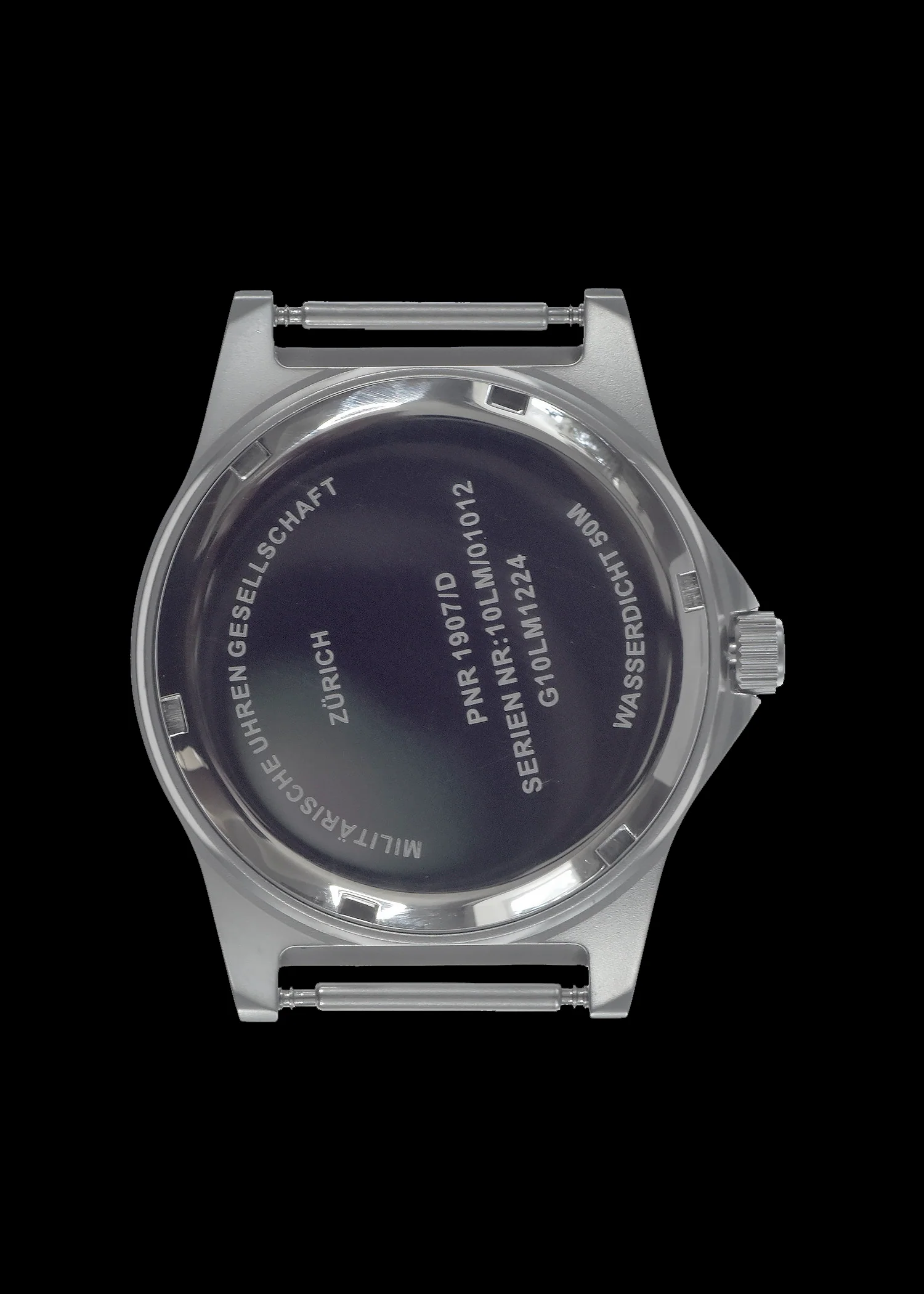 MWC G10 LM Stainless Steel Military Watch with Date Window and 12/24 Hour Dial Format - Image 4
