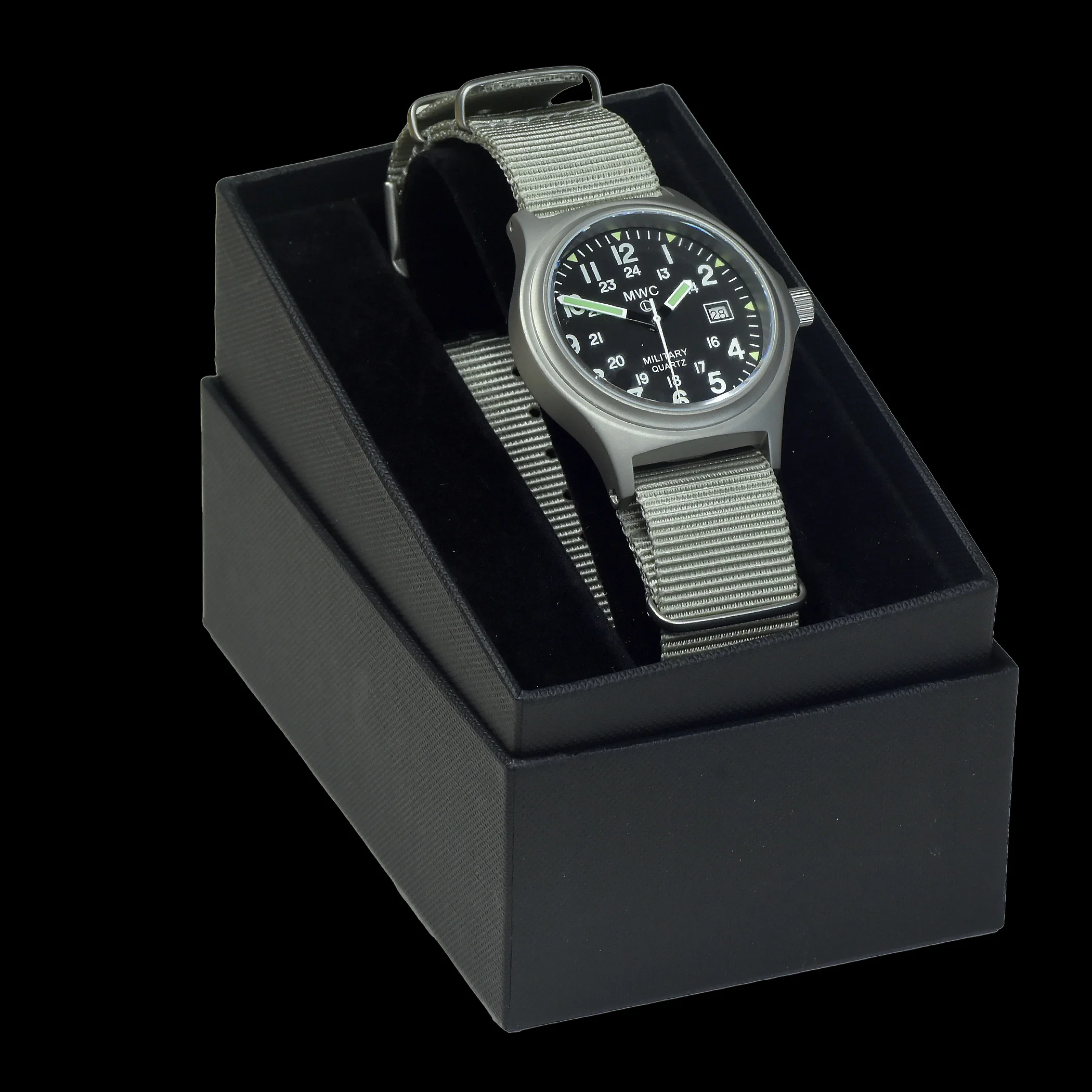 MWC G10 12/24 50m Water Resistant Military Watch with Battery Hatch, Fixed Strap Bars, Sapphire Crystal and 60 Month Battery Life - Image 6