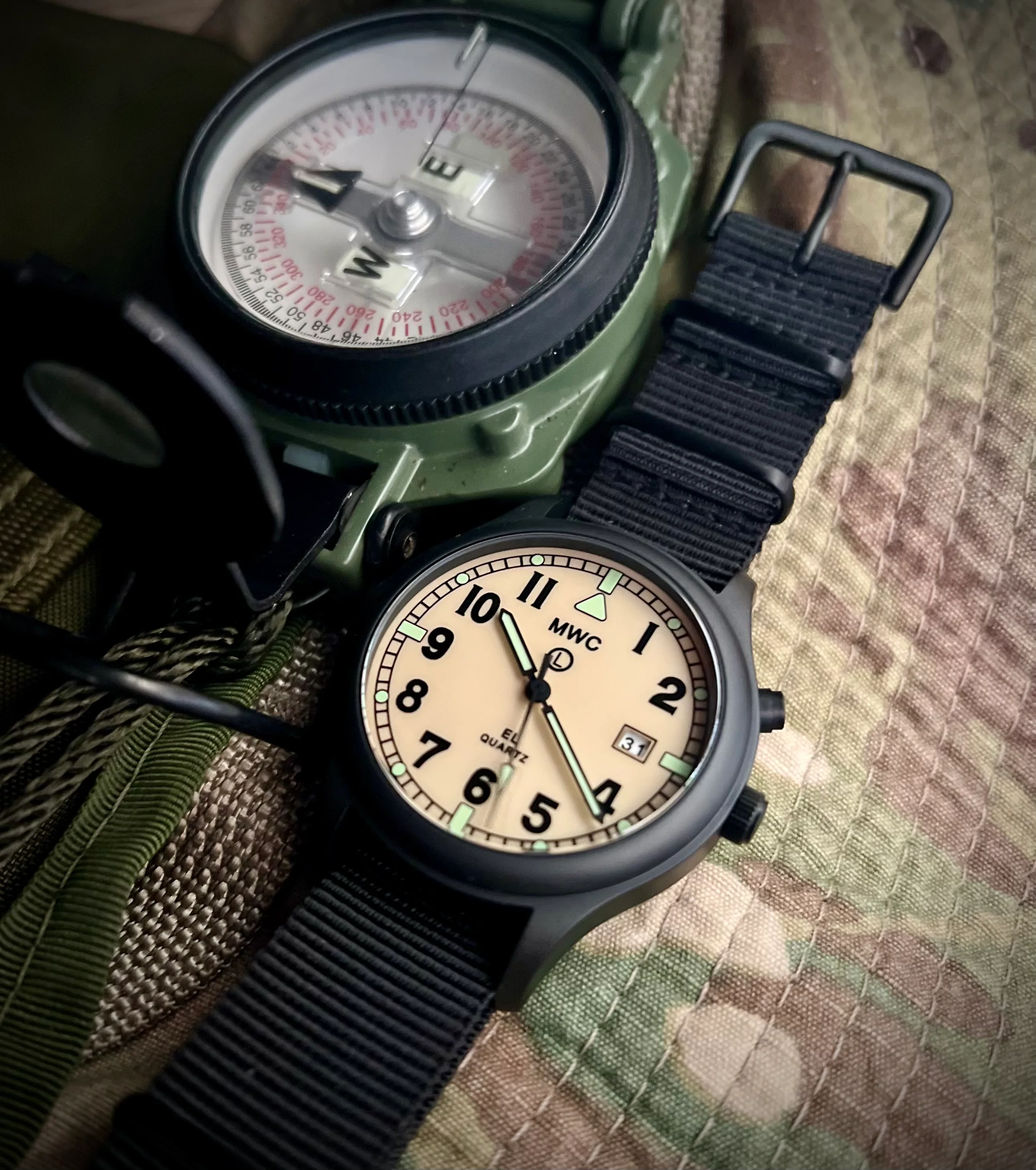 MWC G10EL Black PVD Steel General Service Watch with Electroluminescent (EL) Backlit Dial - Image 10