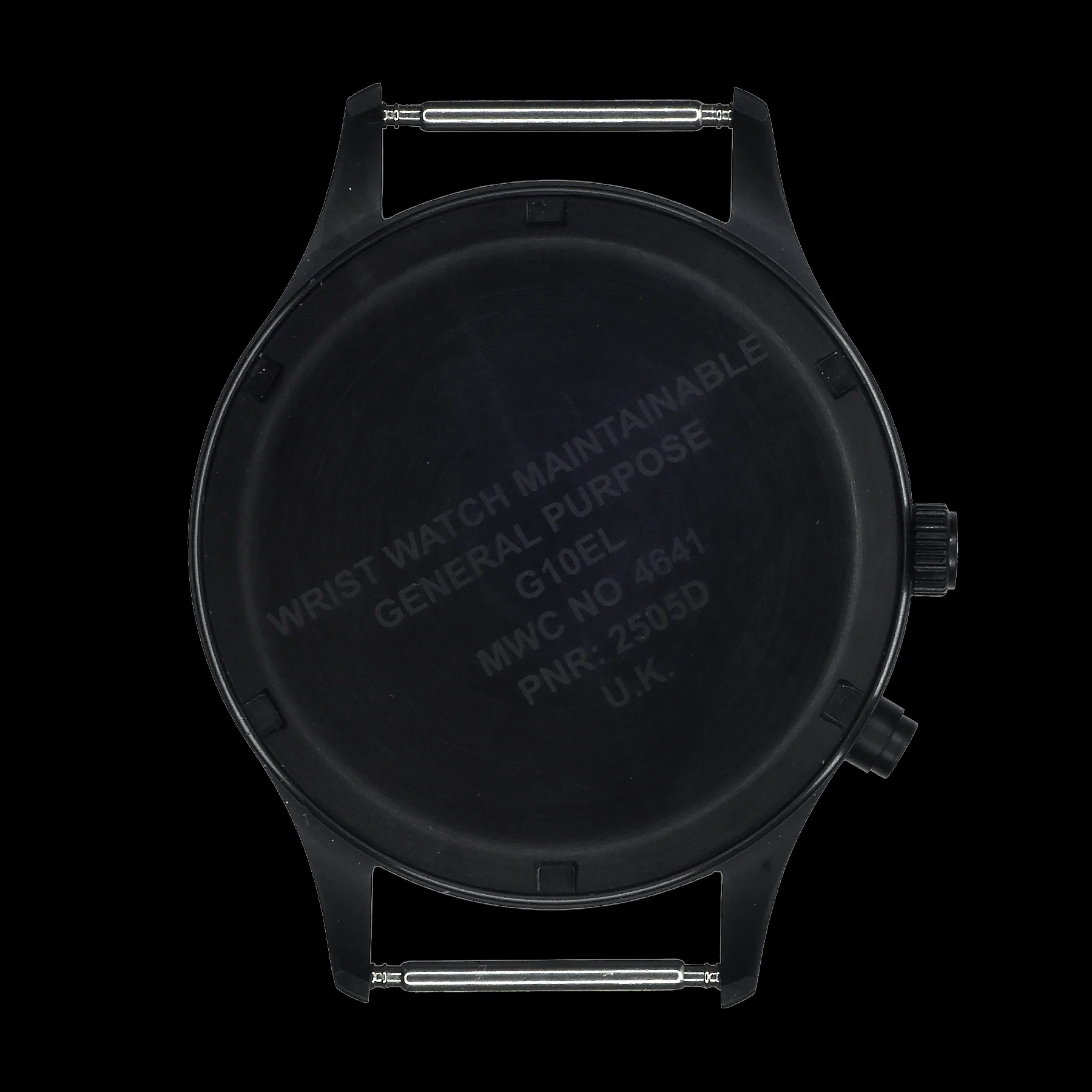 MWC G10EL Black PVD Steel General Service Watch with Olive Drab Electroluminescent (EL) Backlit Dial - Image 5