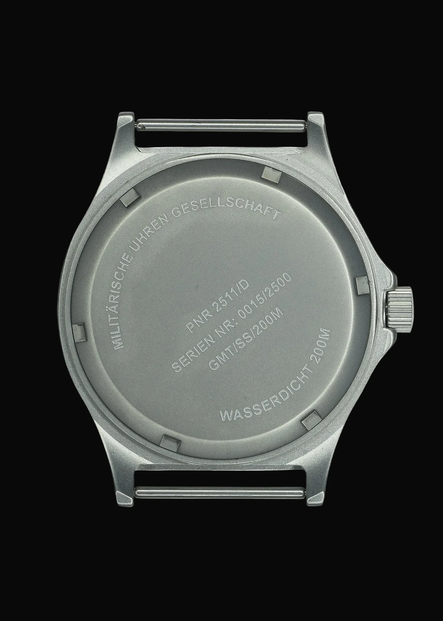 MWC GMT (Dual Time Zone) 200m/660ft Water resistant Military Watch in Stainless Steel Case with Screw Crown - Image 6