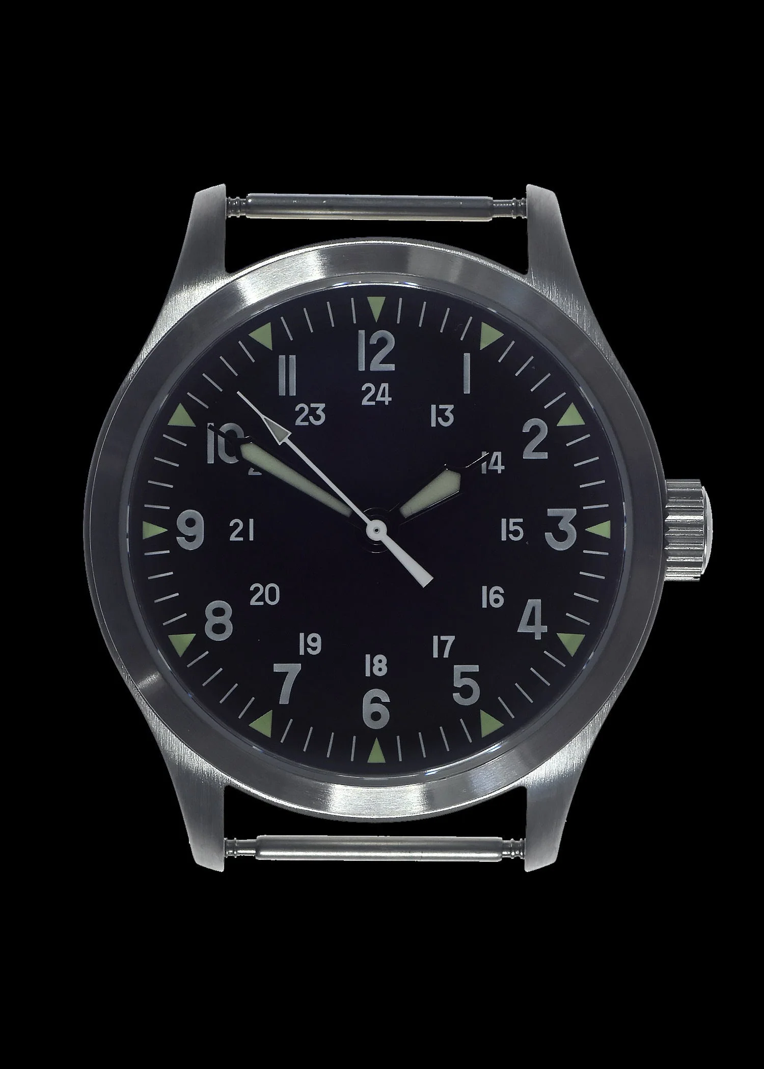 MWC Mk III Stainless Steel 1950's Pattern 100m Water Resistant Automatic Military Watch with Sapphire Crystal (12/24 Hour Dial Variant) - Image 2