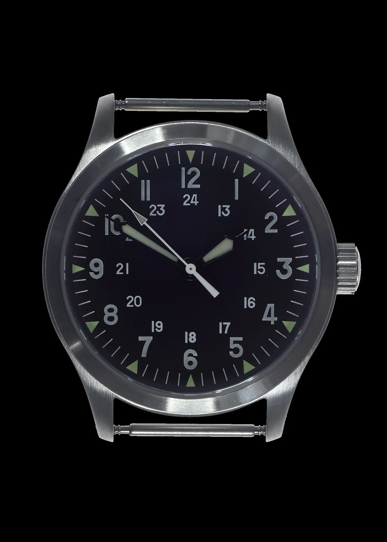 MWC Mk III Stainless Steel 1950's Pattern 100m Water Resistant Automatic Military Watch with Sapphire Crystal (12/24 Hour Dial Variant) Unbranded Caseback - Image 2