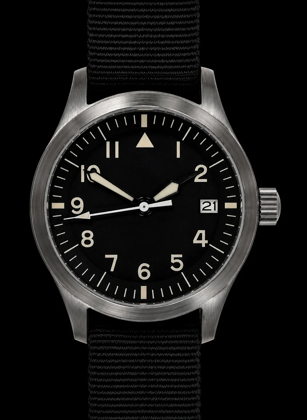 MWC Mk III Stainless Steel 1950's Pattern 100m Water Resistant Automatic Military Watch with Sapphire Crystal (Unbranded Variant) - Image 2