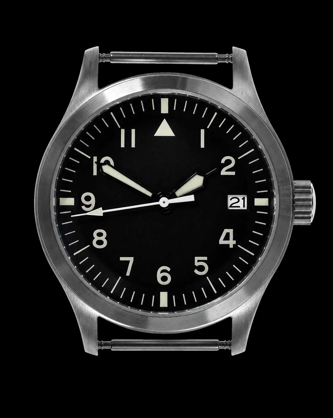 MWC Mk III Stainless Steel 1950's Pattern 100m Water Resistant Automatic Military Watch with Sapphire Crystal (Unbranded Variant) - Image 3