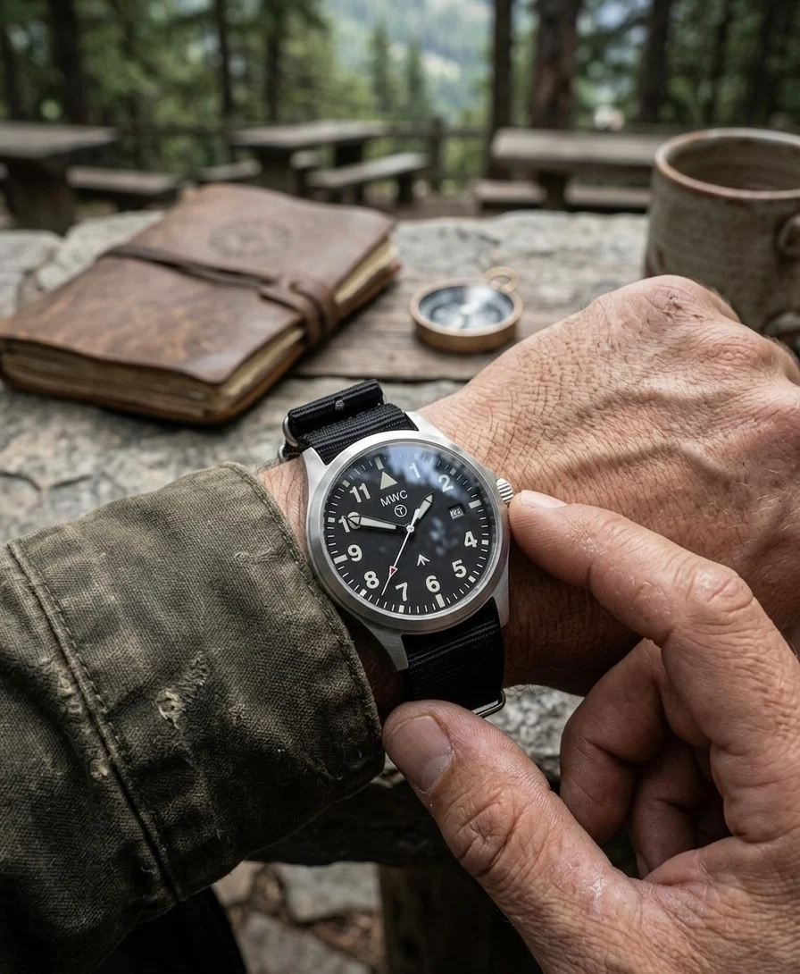 MWC MKIII (100m) 1950's / 60's Pattern Automatic Military Watch in Stainless Steel with Sapphire Crystal - Image 13
