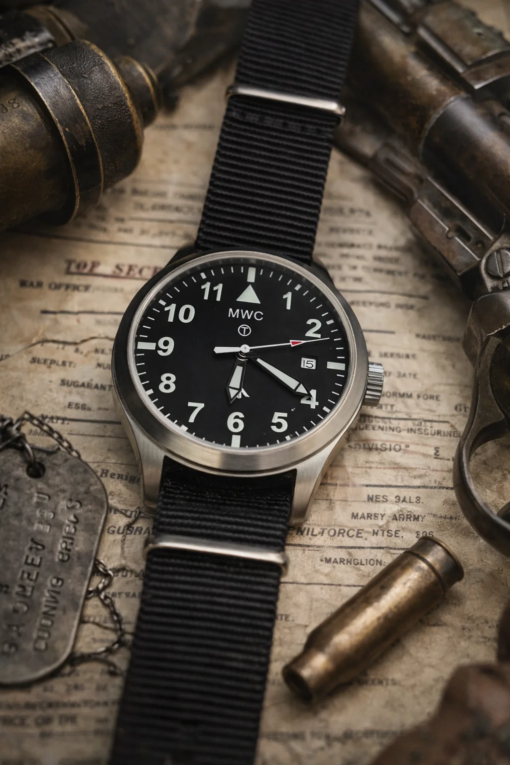 MWC MKIII (100m) 1950's / 60's Pattern Automatic Military Watch in Stainless Steel with Sapphire Crystal - Image 17