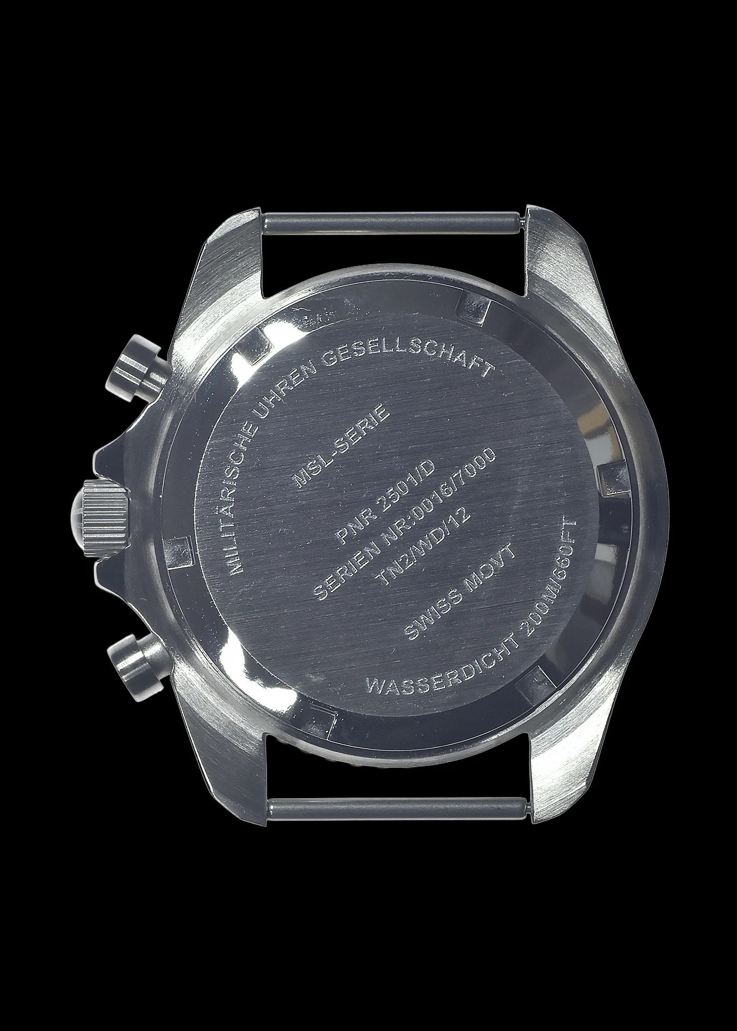 MWC NATO Pattern Stainless Steel Military Pilots Chronograph with Sapphire Crystal and Swiss Ronda Movement- 12 Hour GMT Bezel - Image 5