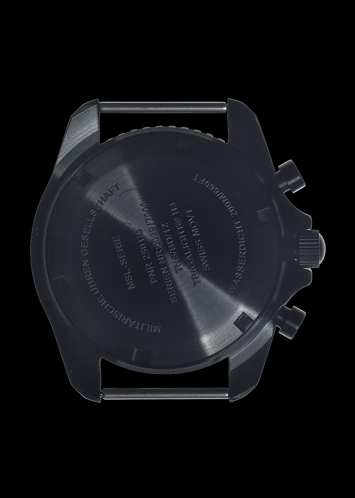 MWC NATO Pattern Stainless Steel Military Pilots Chronograph with Sapphire Crystal and Swiss Ronda Movement - 12 Hour GMT Bezel and GTLS/Tritium Illumination - Image 4