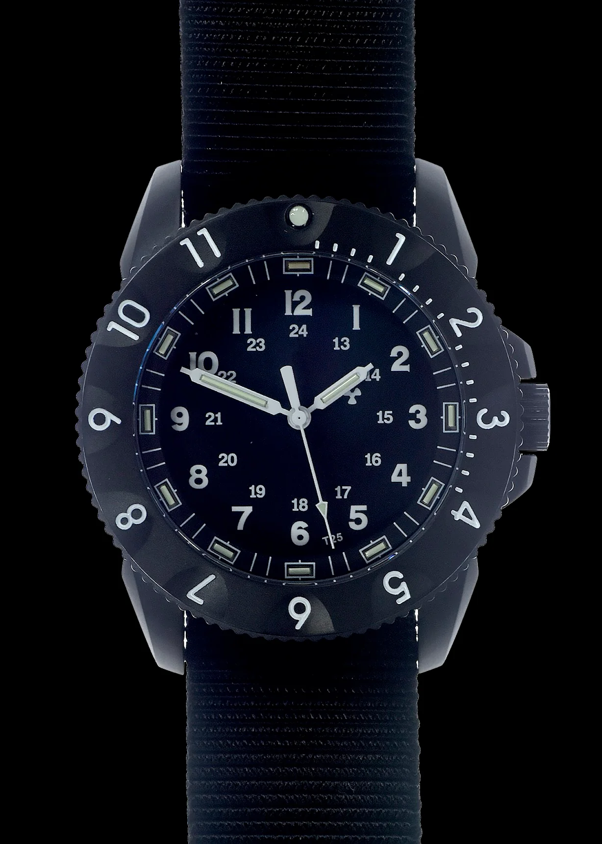 MWC P656 2025 Model PVD Tactical Series Watch with GTLS Tritium, Sapphire Crystal and Ten Year Battery Life (Non Date Version)